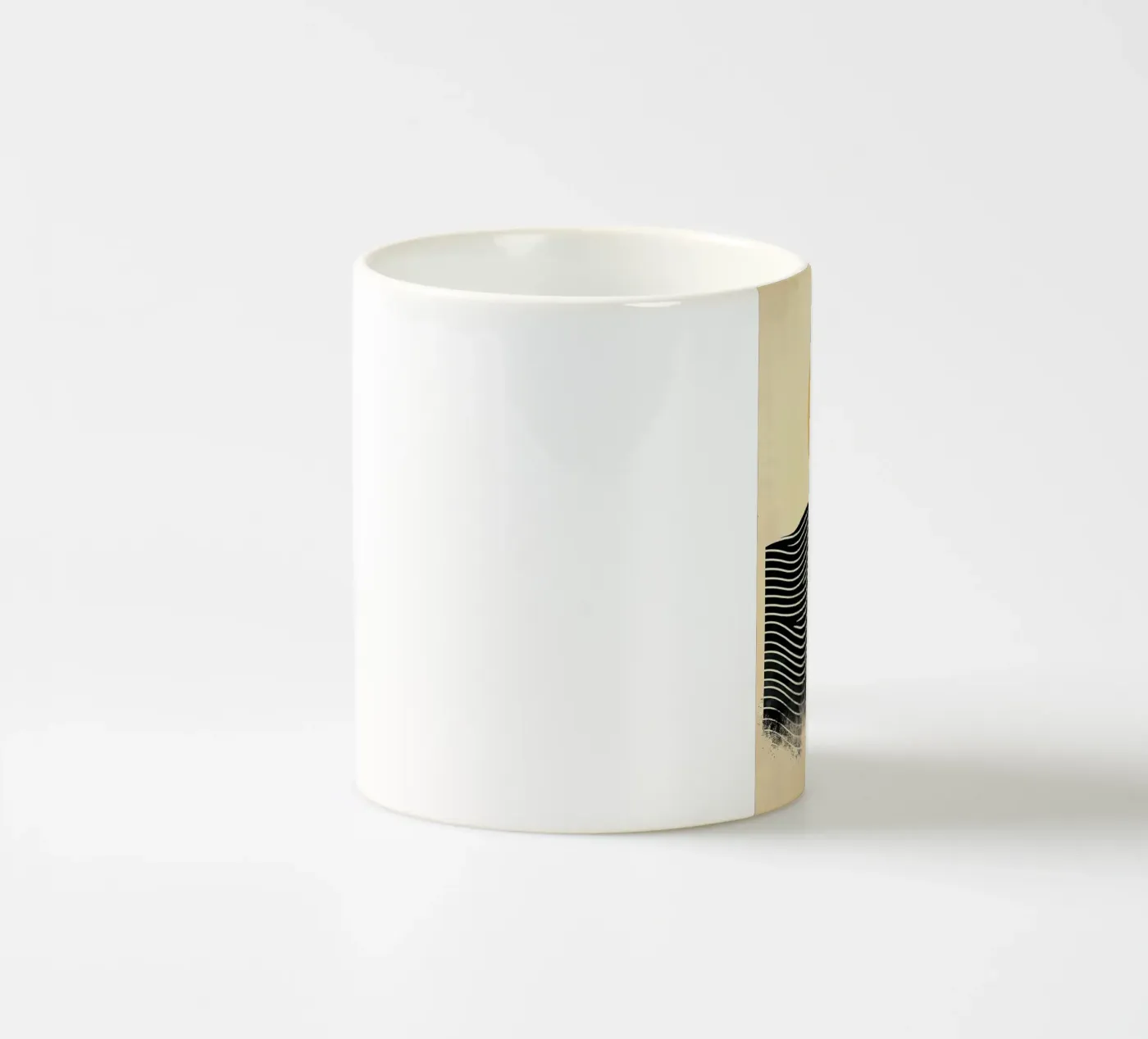 sun waves ocean ceramic mug by Ron Bale