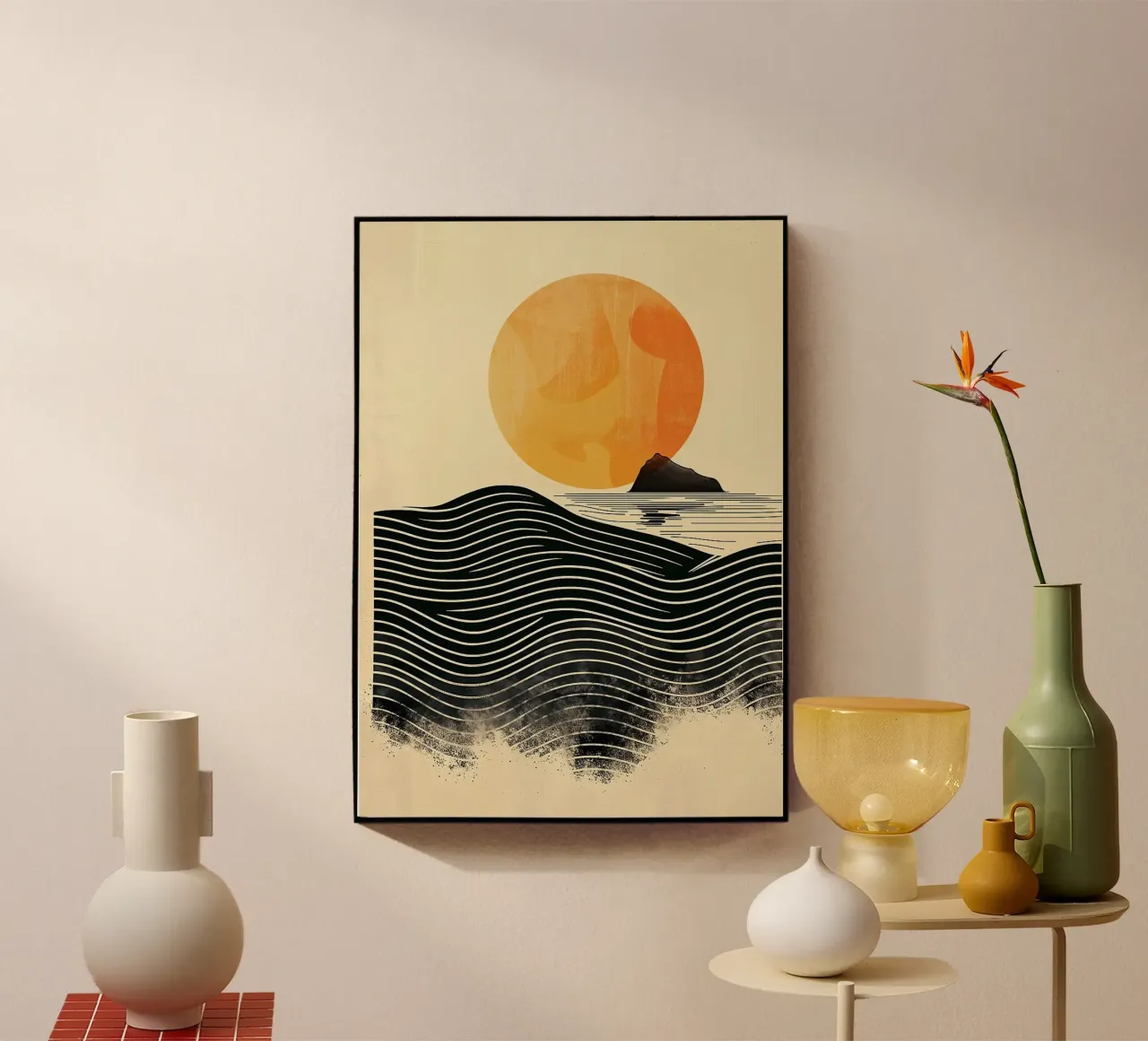 sun waves ocean plexiglass da Ron Bale