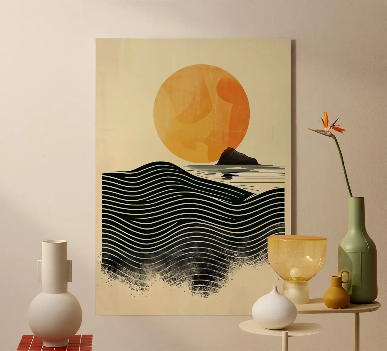 sun waves ocean plexiglass da Ron Bale