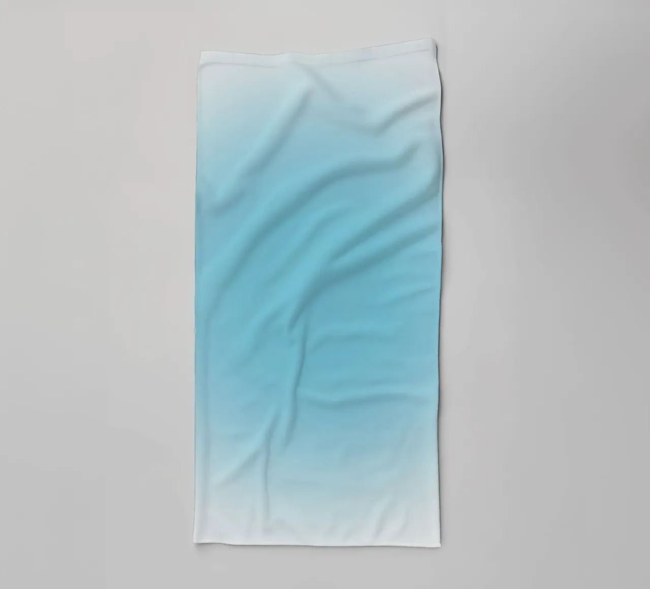 Sereen Hemelsblauw Aura Kleurverloop Abstract Poster Art badhanddoek van homdeco