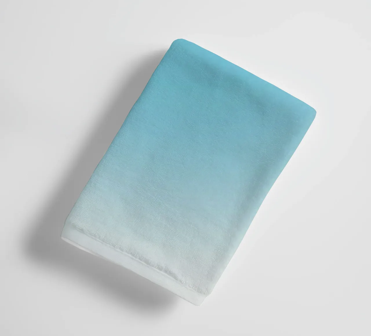 Sereen Hemelsblauw Aura Kleurverloop Abstract Poster Art badhanddoek van homdeco