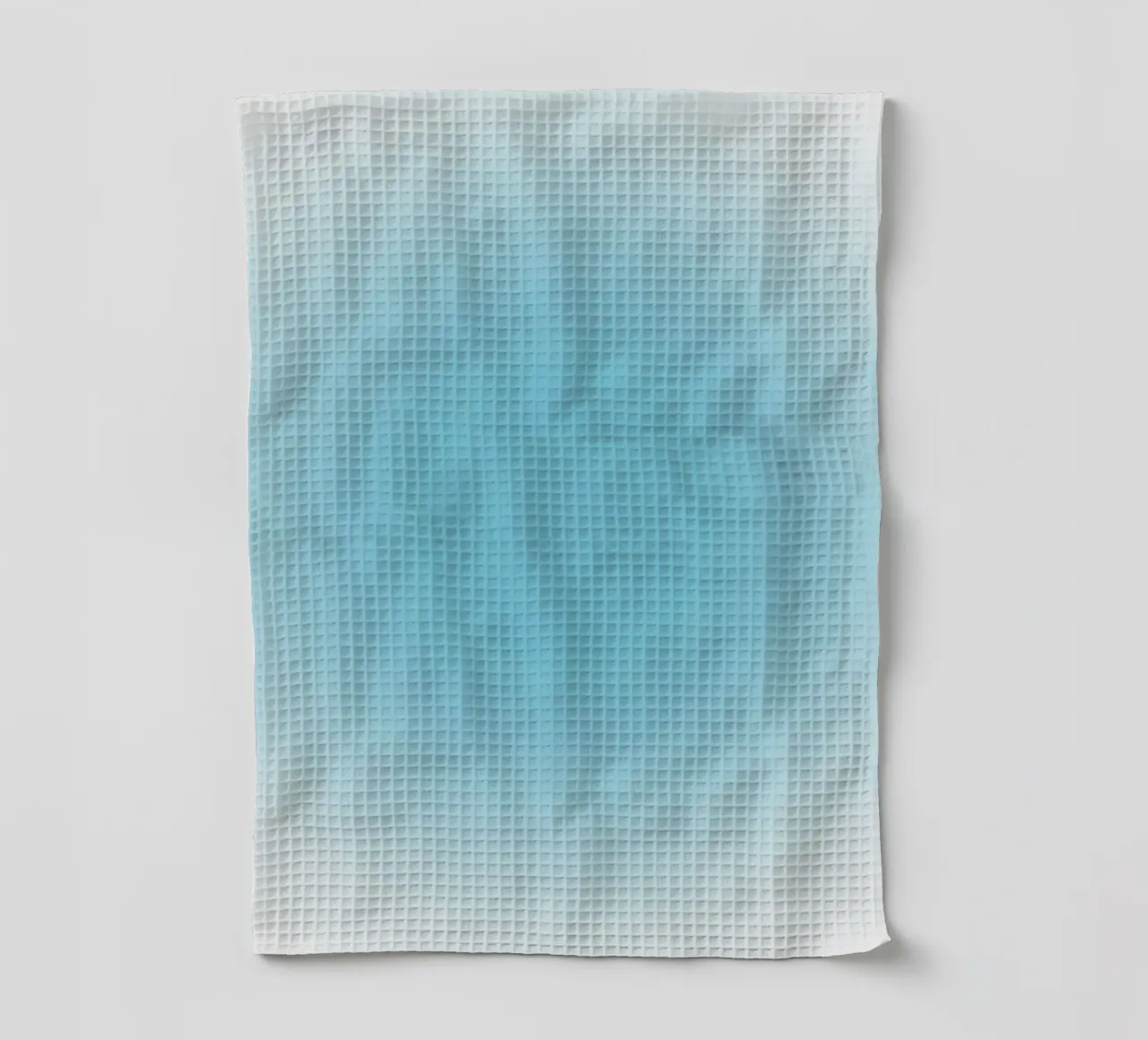 Serene Sky Blue Aura Gradient Abstract Poster Art torchon de homdeco