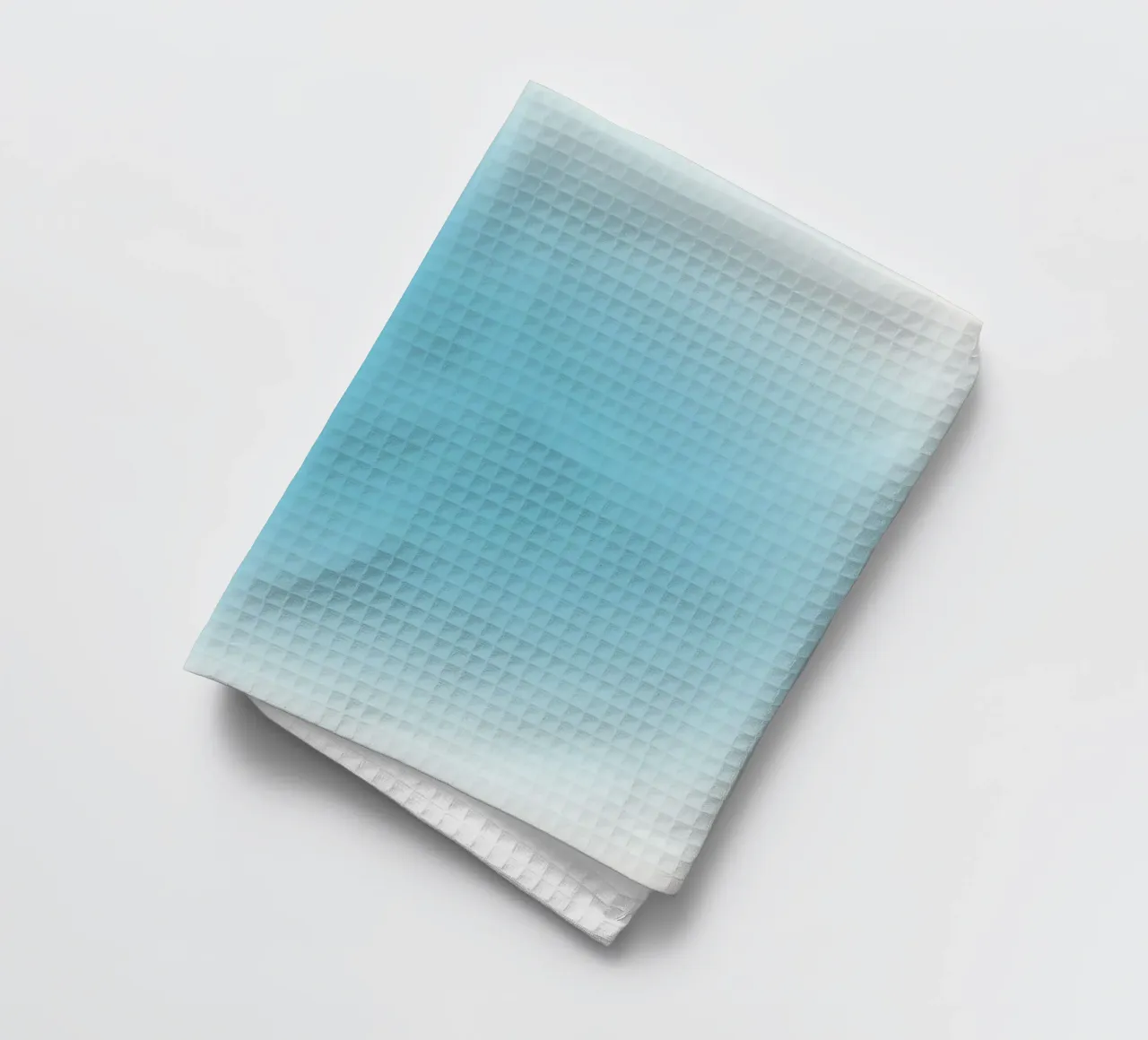 Serene Sky Blue Aura Gradient Abstract Poster Art torchon de homdeco