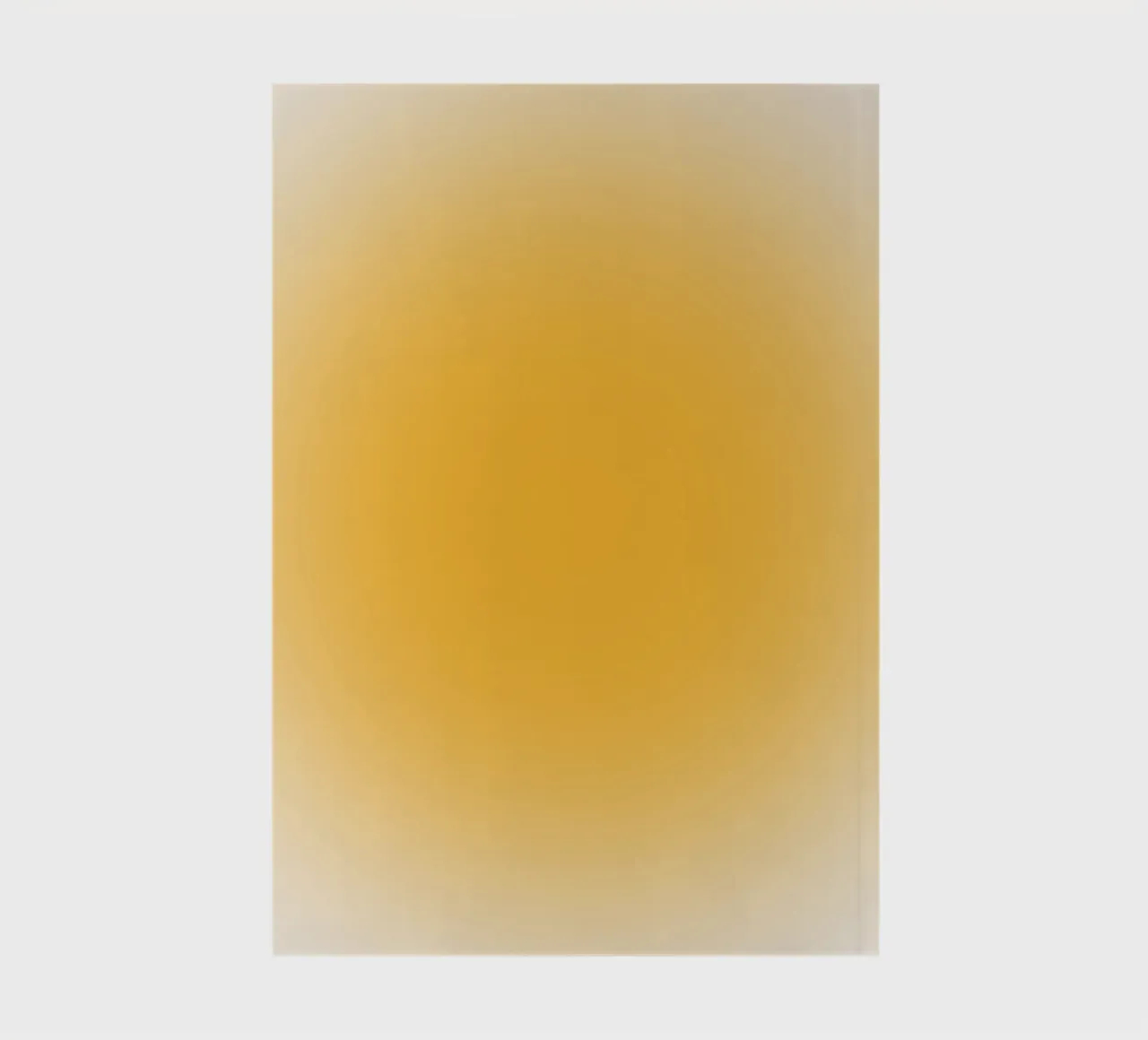 Warm Honey Gold Aura Gradient Abstract Poster Art notebook by homdeco
