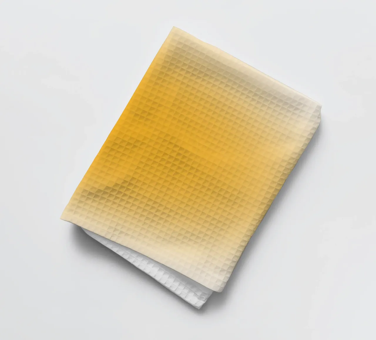 Warm Honey Gold Aura Gradient Abstract Poster Art tea towel by homdeco