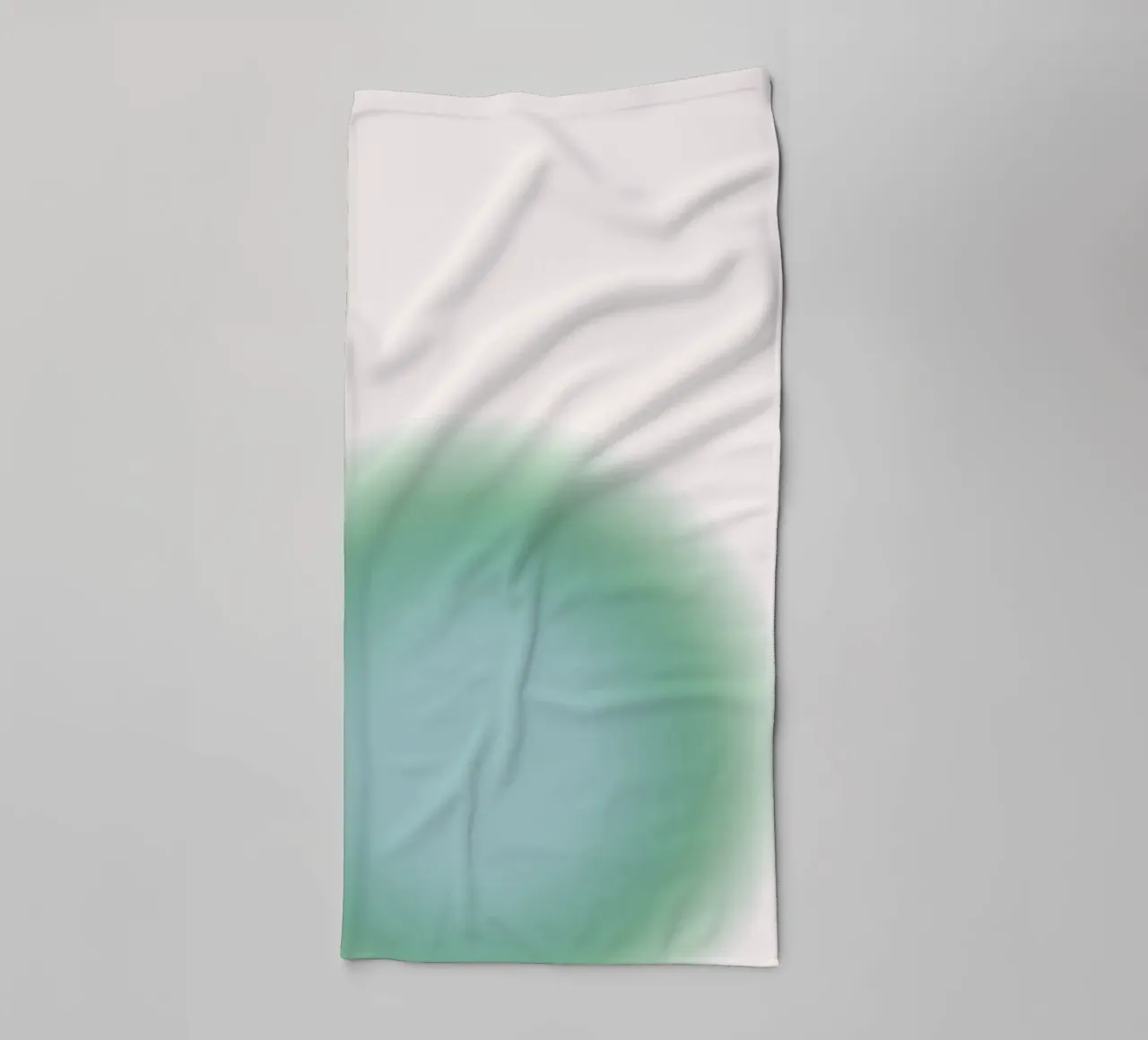 Sereen Mint & Blauw Aura Kleurverloop Abstract Poster Art badhanddoek van homdeco
