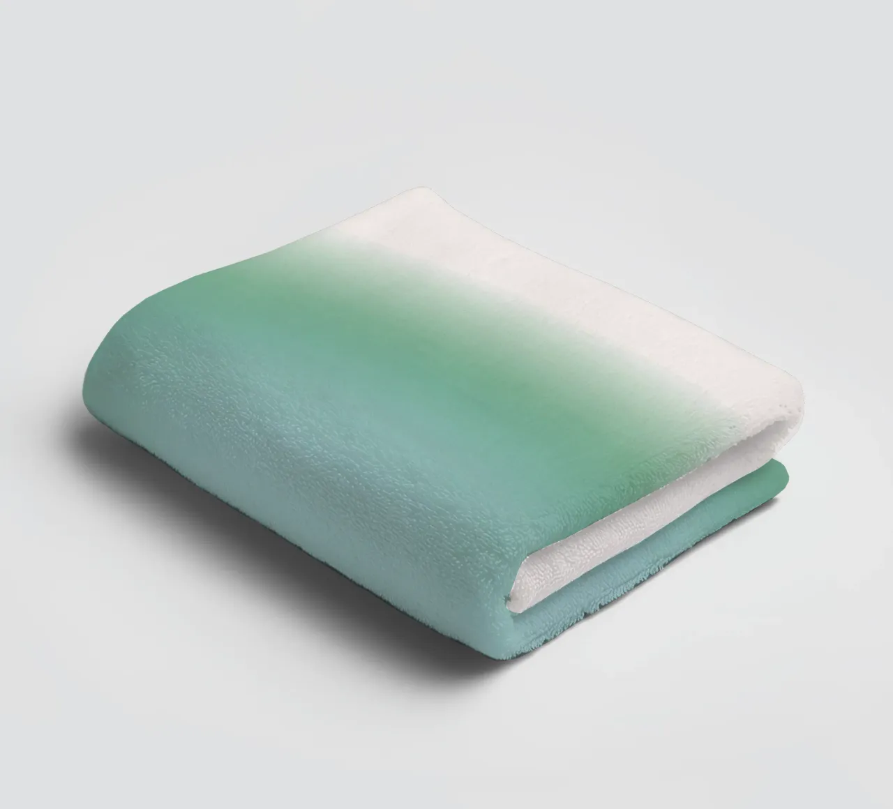 Sereen Mint & Blauw Aura Kleurverloop Abstract Poster Art badhanddoek van homdeco
