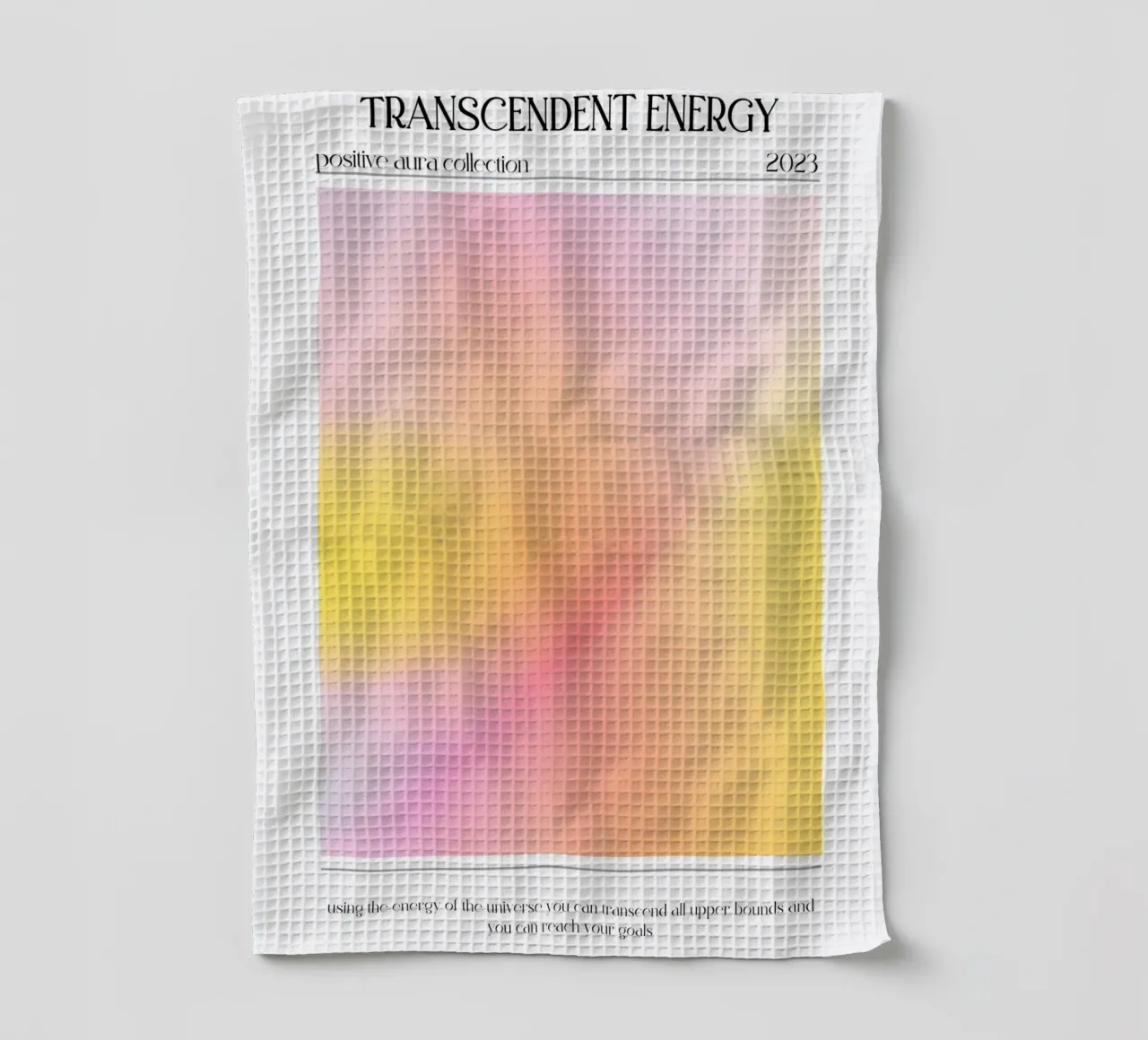 "Energia trascendente" Poster a gradiente di aura positiva 2023 canovaccio da cucina da homdeco