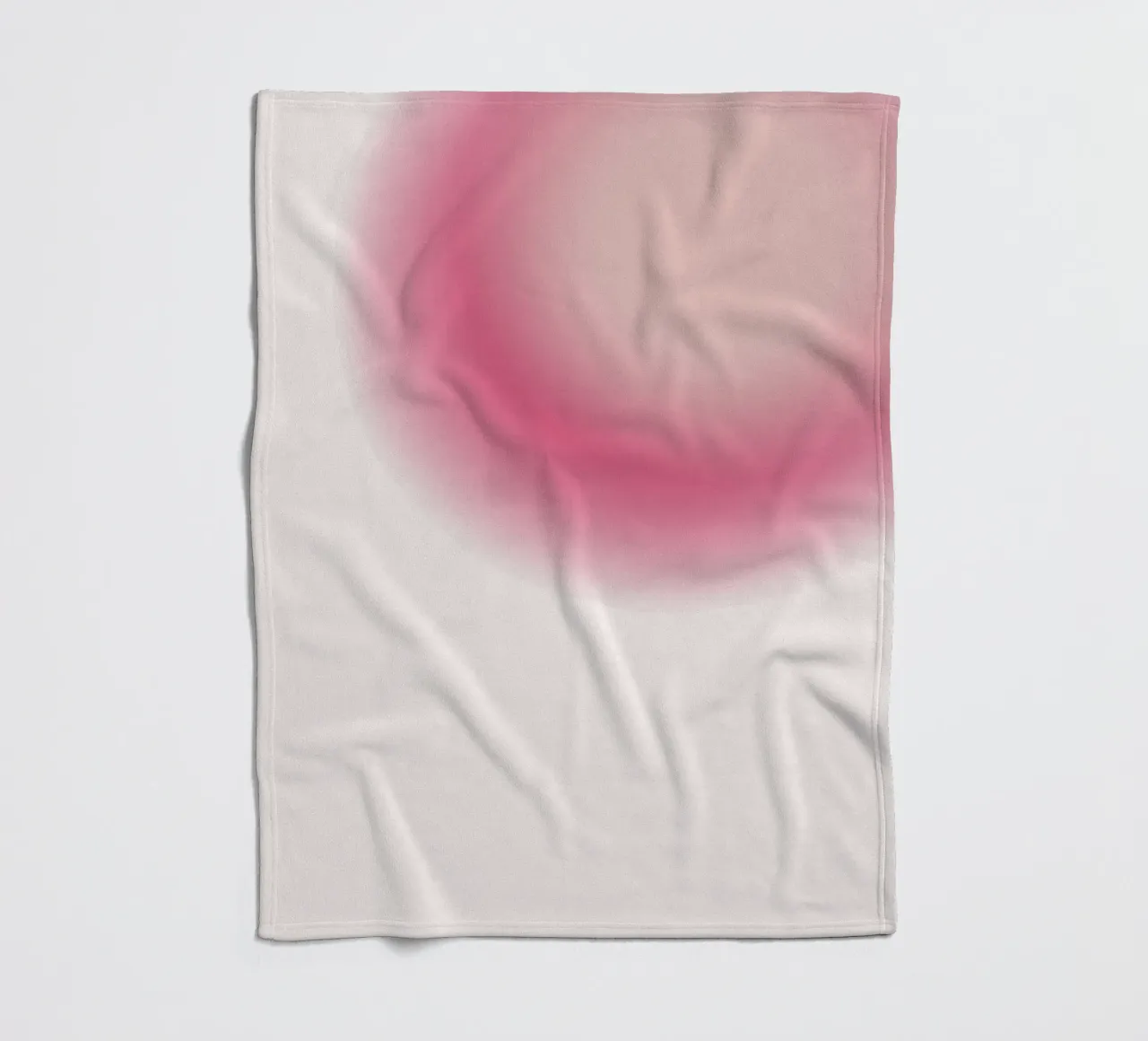 Abstract Roze & Creme Aura Verloop Kunstdruk fleecedeken van homdeco