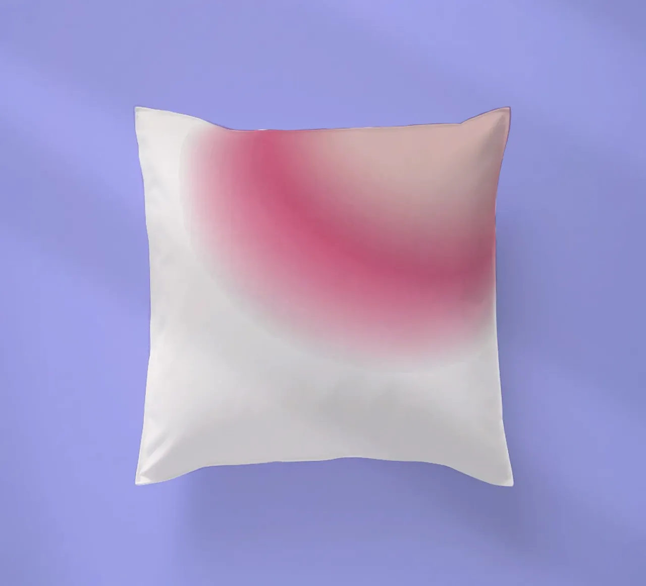 Abstract Pink & Cream Aura Gradient Art Print decorative cushion by homdeco