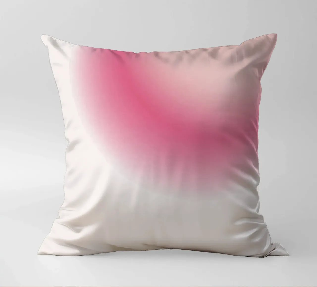 Abstract Pink & Cream Aura Gradient Art Print decorative cushion by homdeco