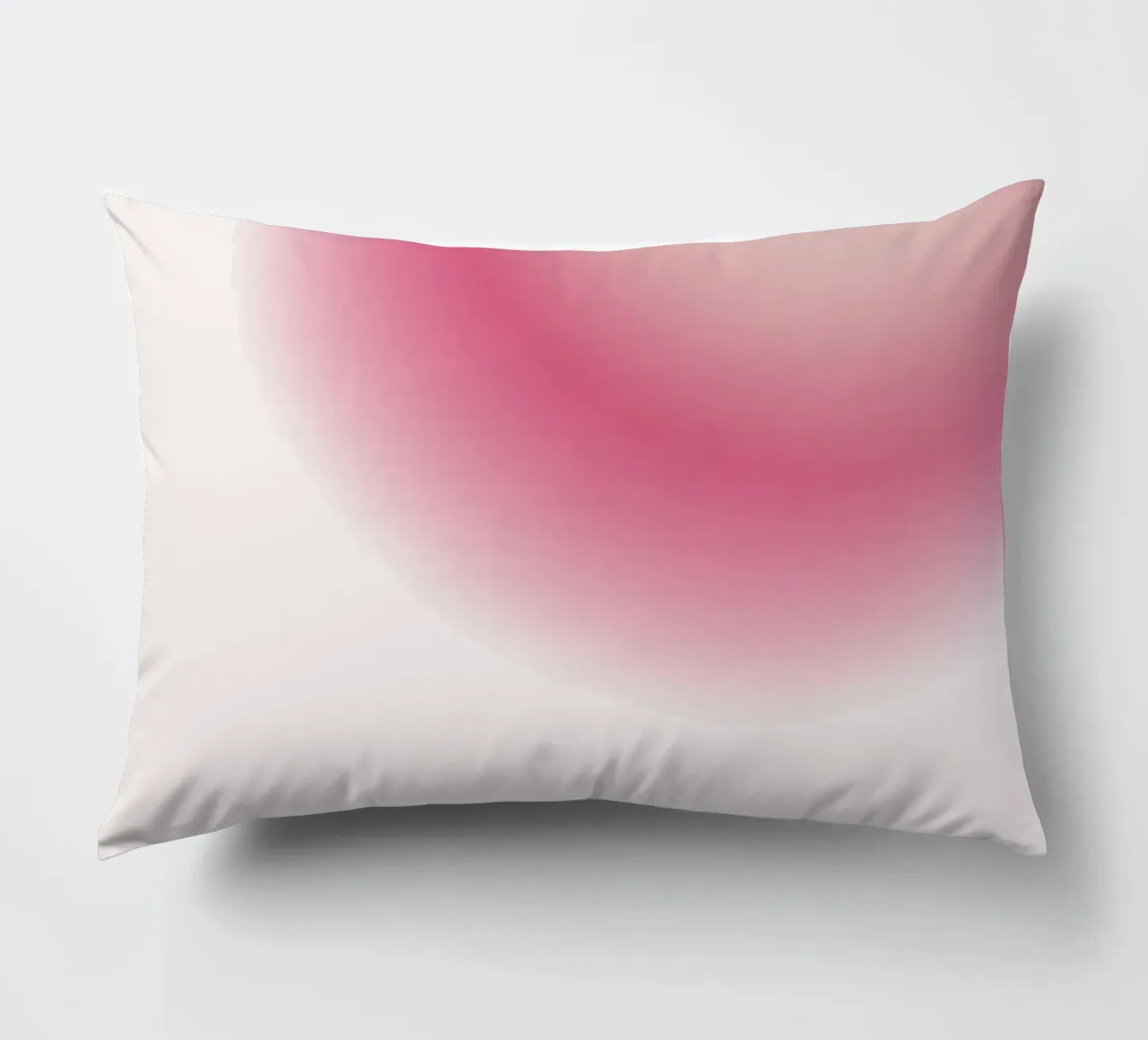 Abstract Pink & Cream Aura Gradient Art Print decorative cushion by homdeco