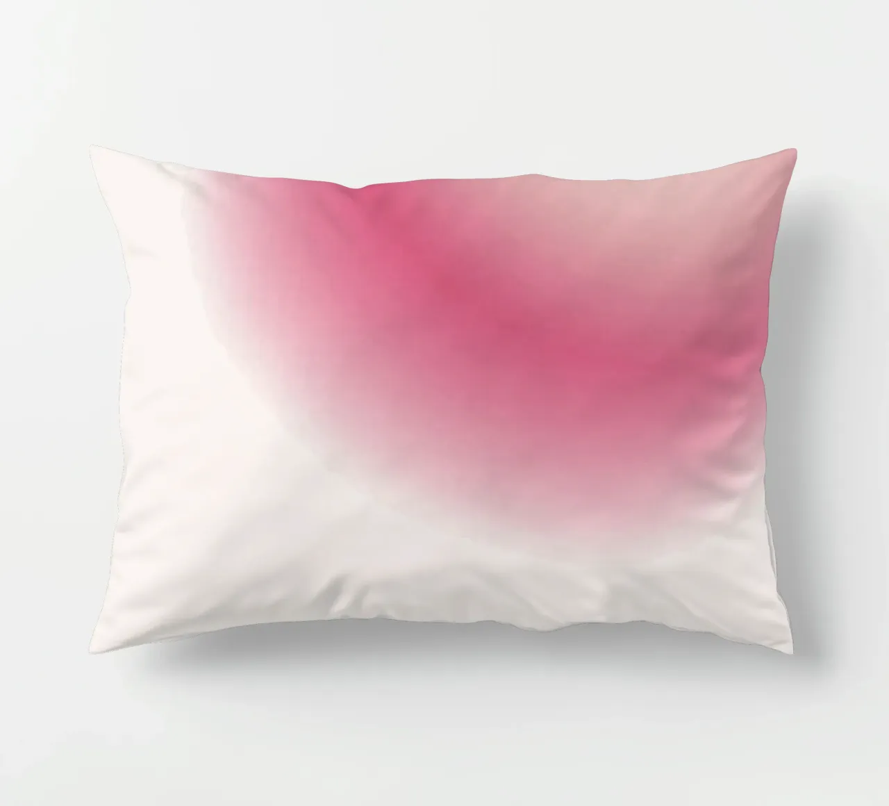 Abstract Pink & Cream Aura Gradient Art Print decorative cushion by homdeco