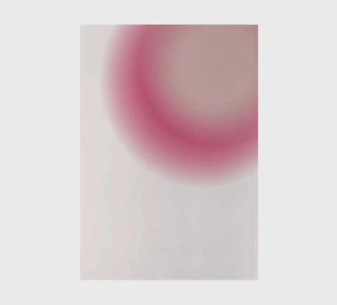 Abstract Pink & Cream Aura Gradient Art Print notebook by homdeco