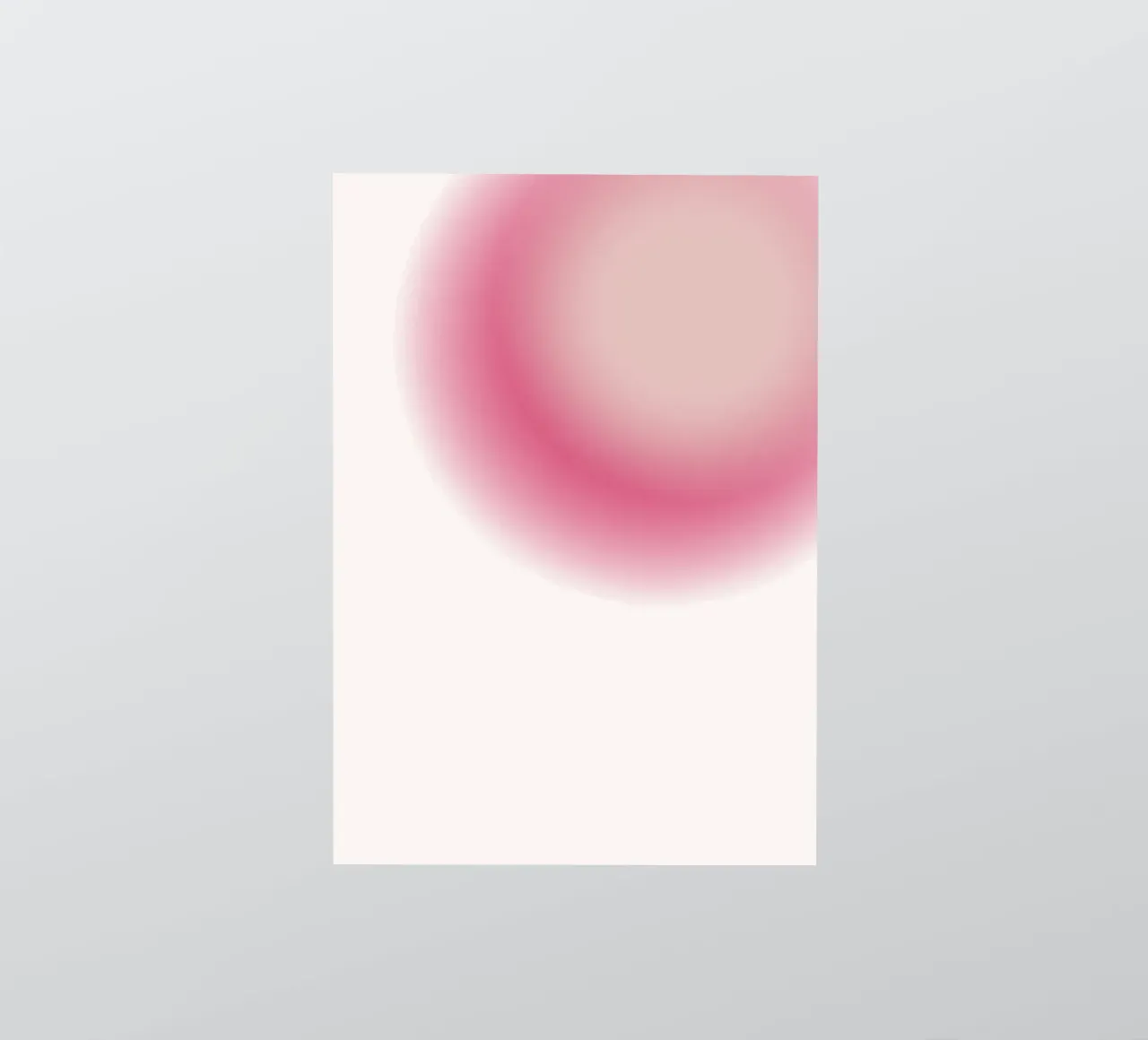 Abstract Pink & Cream Aura Gradient Art Print sticker by homdeco