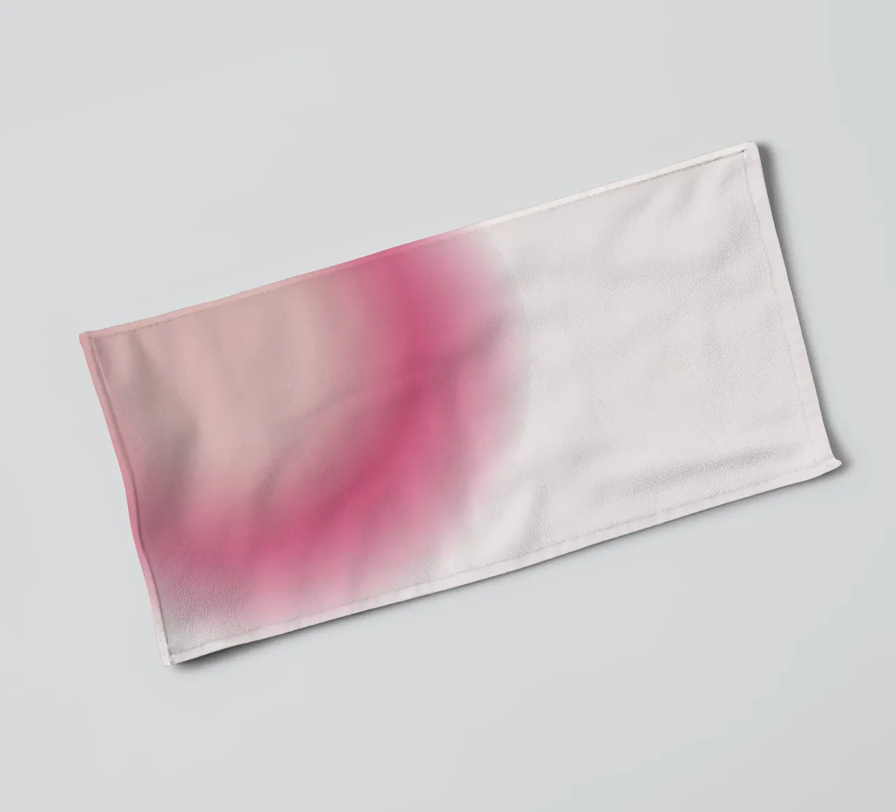 Abstrakt Rosa & Creme Aura Gradient Kunstdruck Handtuch von homdeco