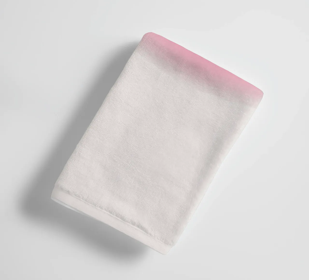 Abstrakt Rosa & Creme Aura Gradient Kunstdruck Handtuch von homdeco
