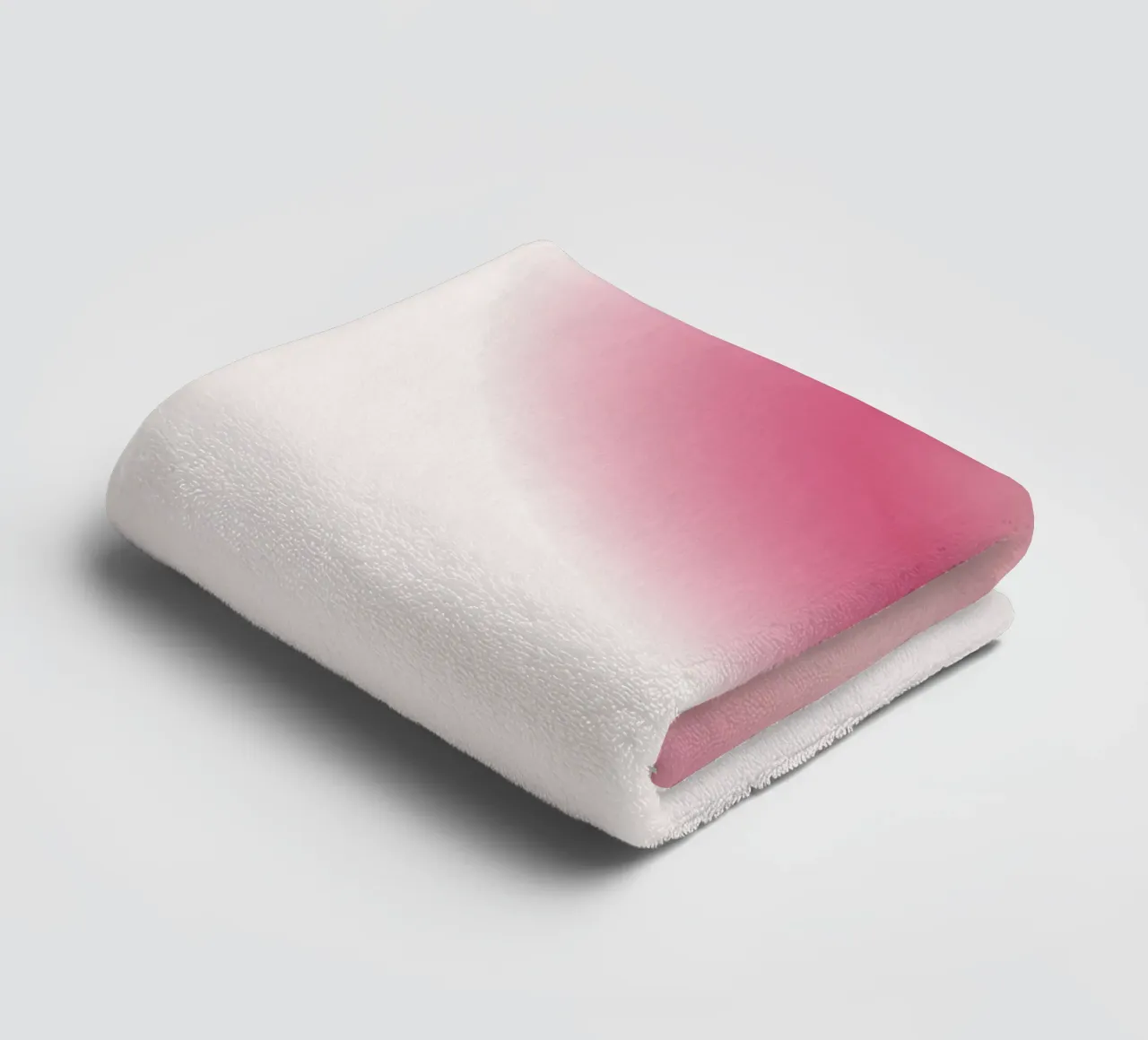 Abstrakt Rosa & Creme Aura Gradient Kunstdruck Handtuch von homdeco