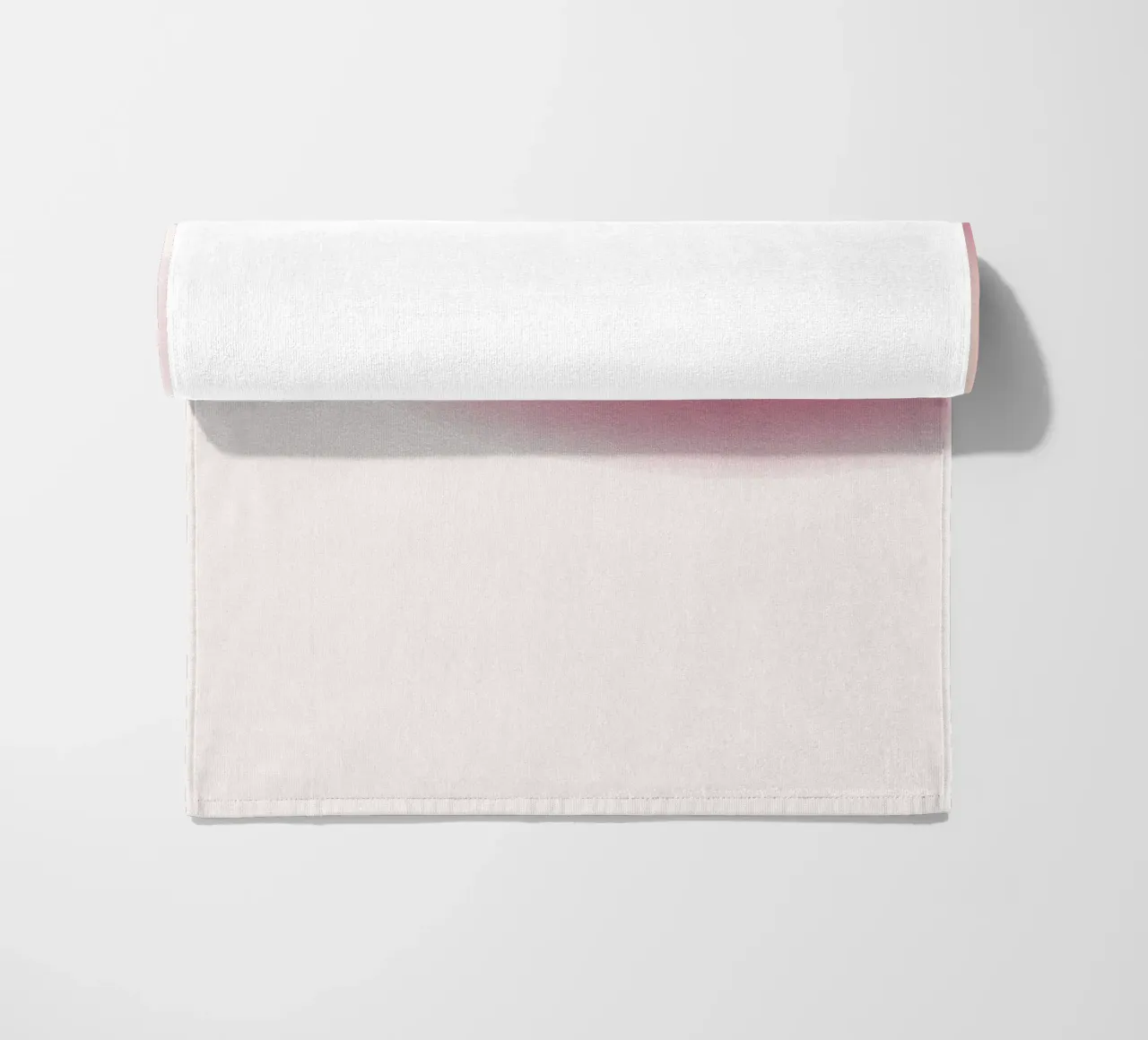 Abstract Roze & Creme Aura Verloop Kunstdruk strandhanddoek van homdeco