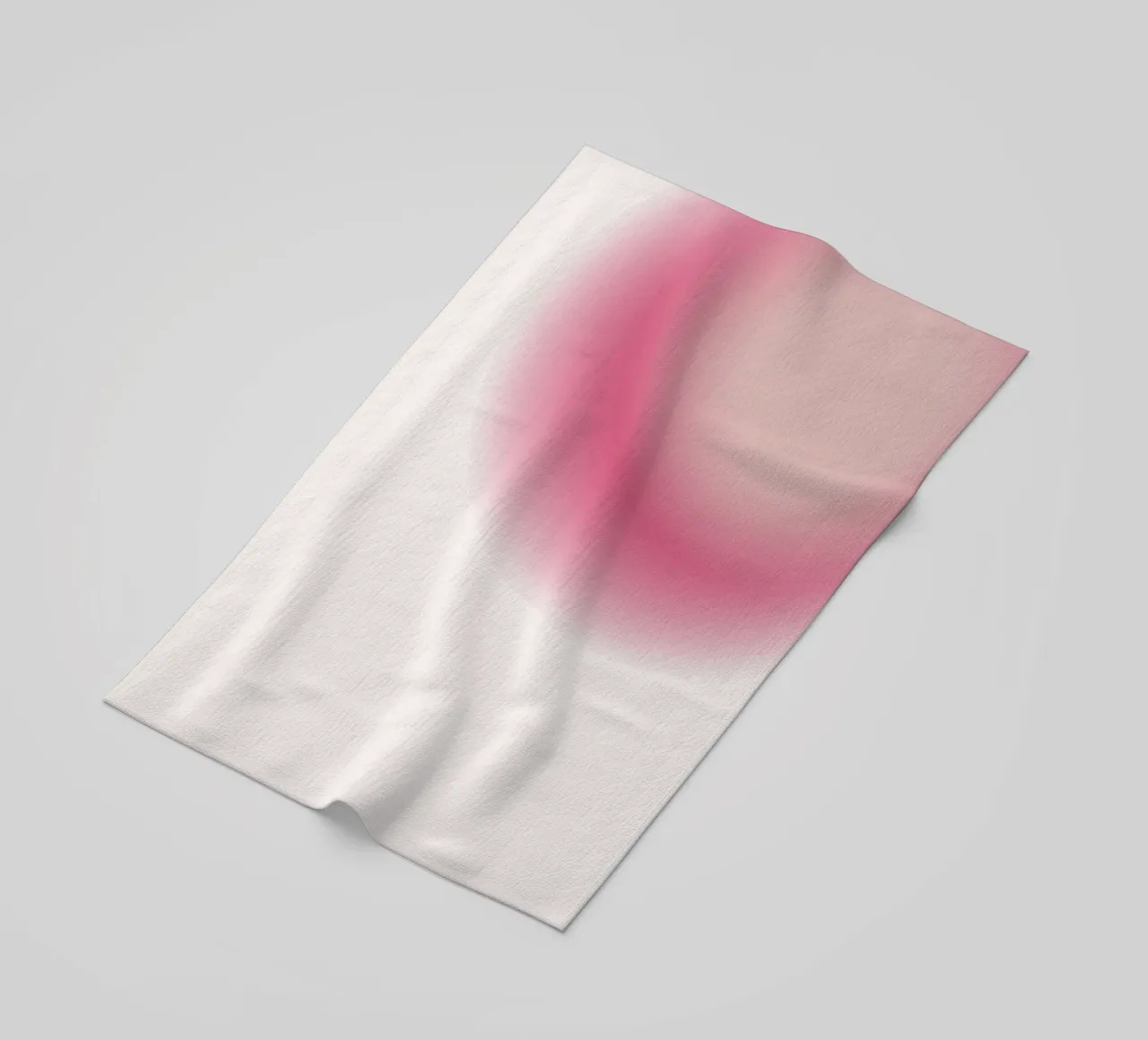 Abstract Roze & Creme Aura Verloop Kunstdruk strandhanddoek van homdeco