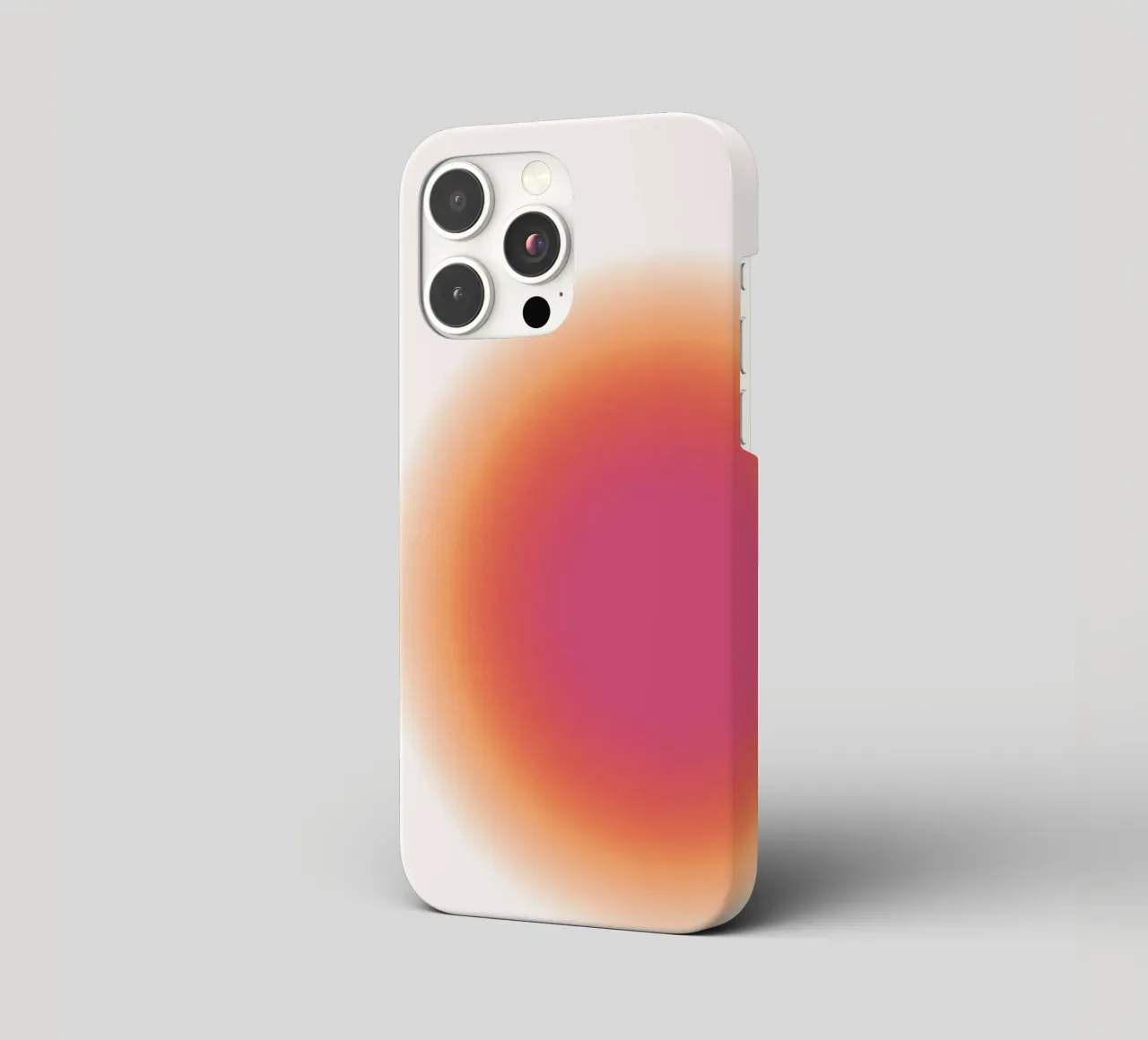 Abstract Fuchsia & Orange Aura Gradient Art Print iPhone Hülle von homdeco