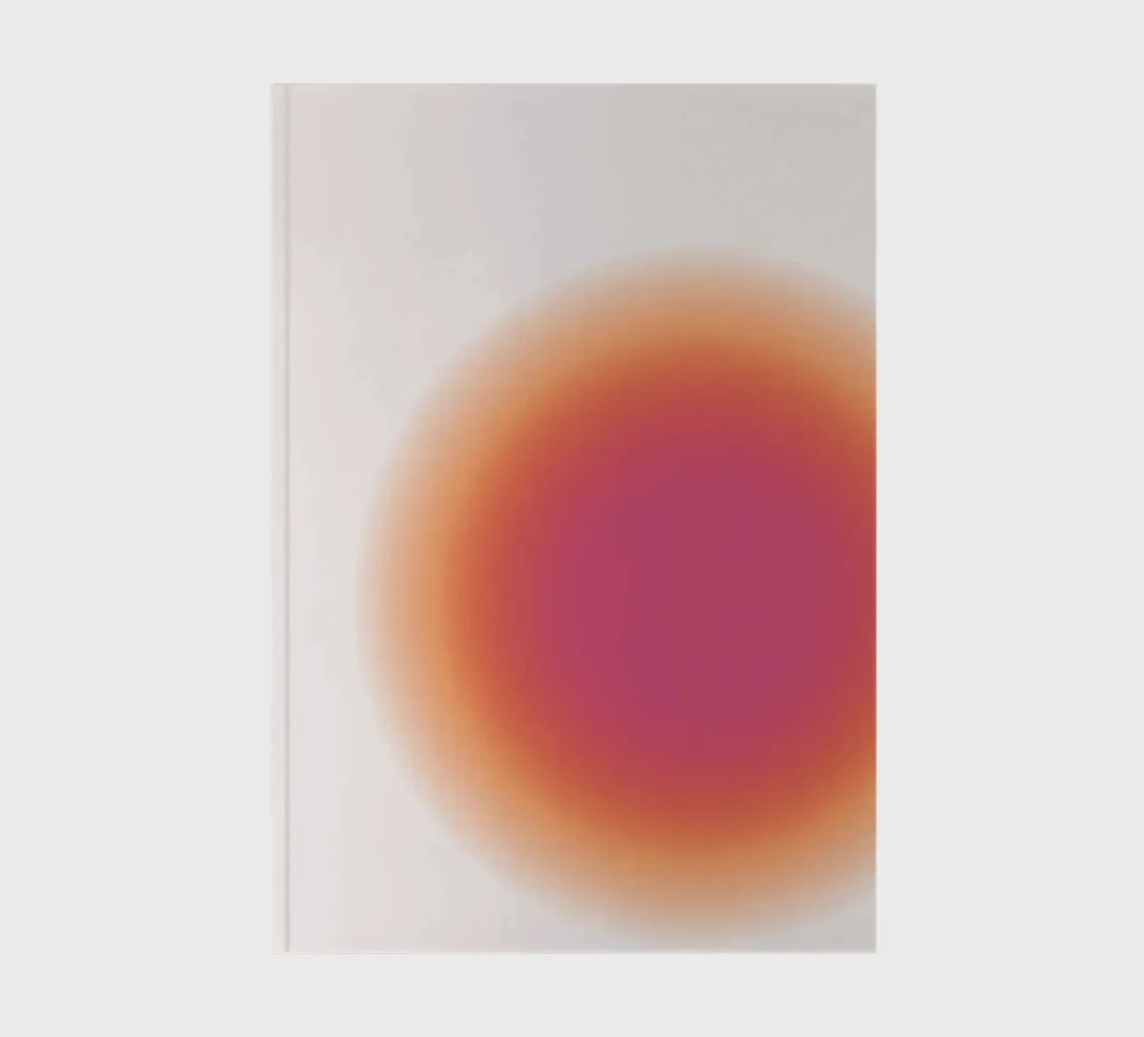 Abstract Fuchsia & Orange Aura Gradient Art Print Notizbuch von homdeco