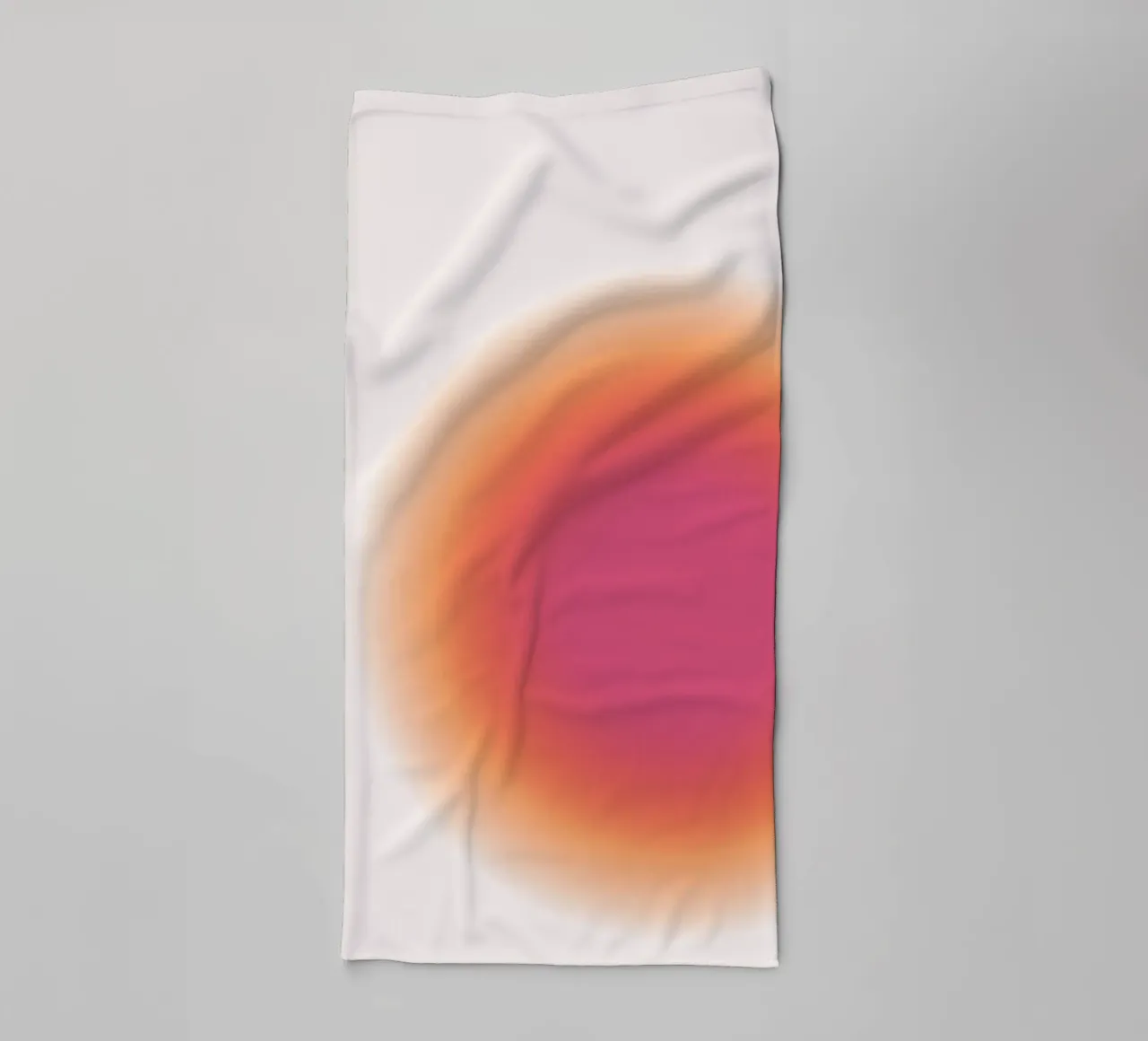 Abstract Fuchsia & Orange Aura Gradient Art Print Handtuch von homdeco