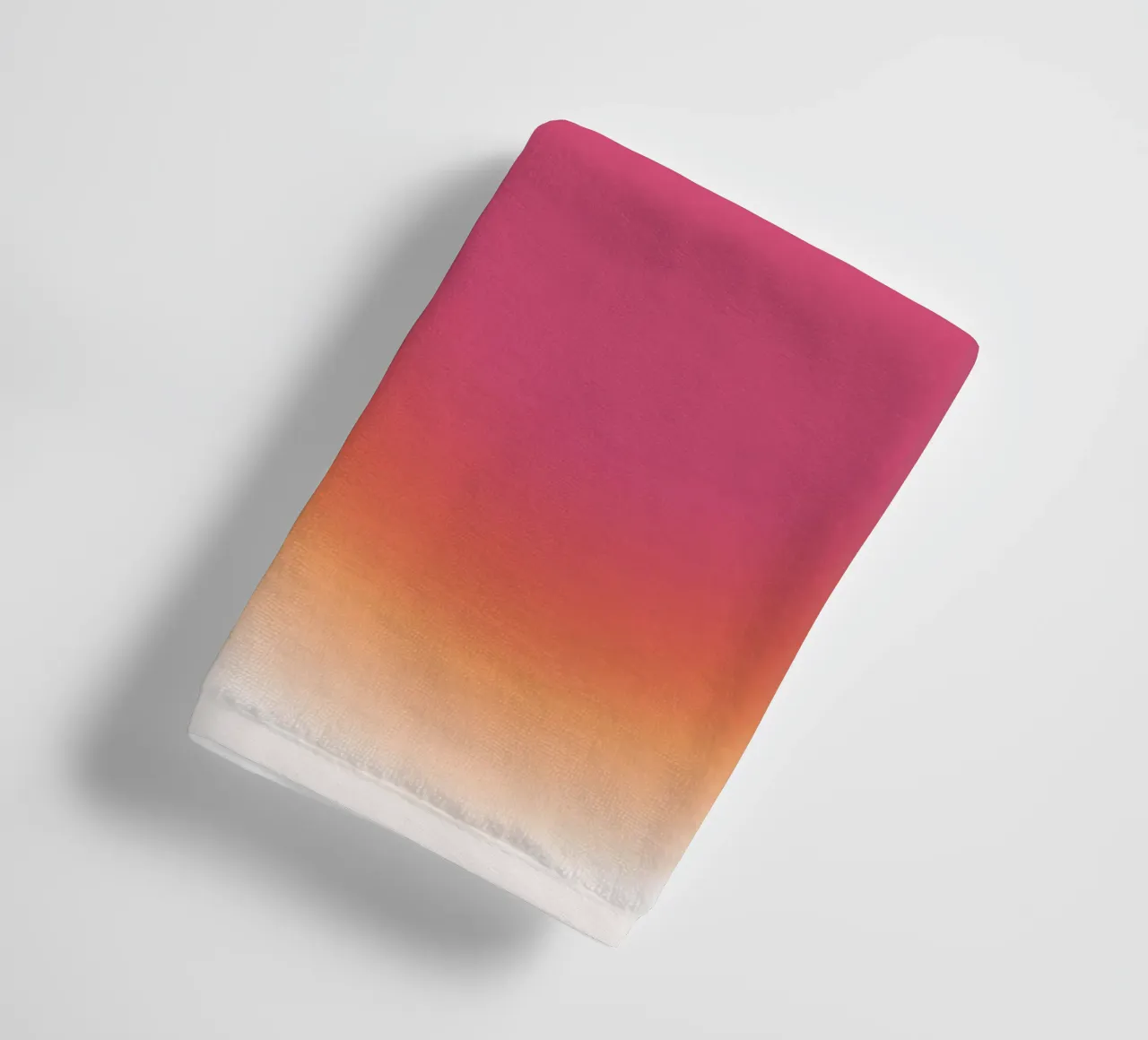 Abstract Fuchsia & Orange Aura Gradient Art Print serviette de bain de homdeco