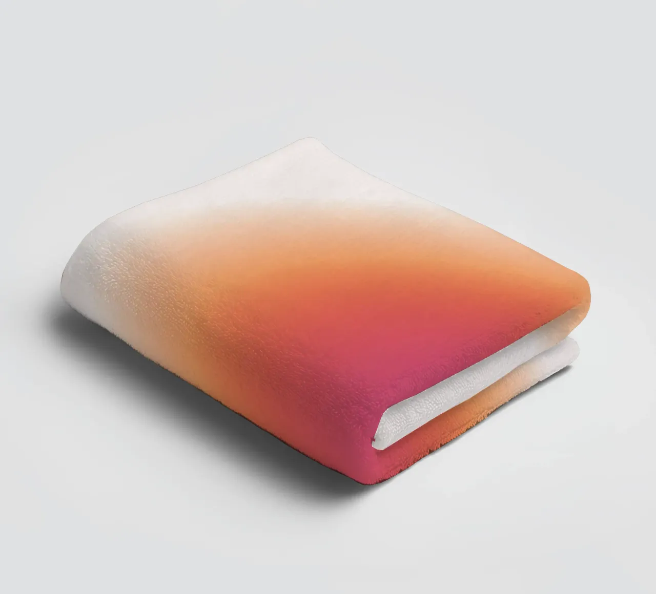 Abstract Fuchsia & Orange Aura Gradient Art Print Handtuch von homdeco