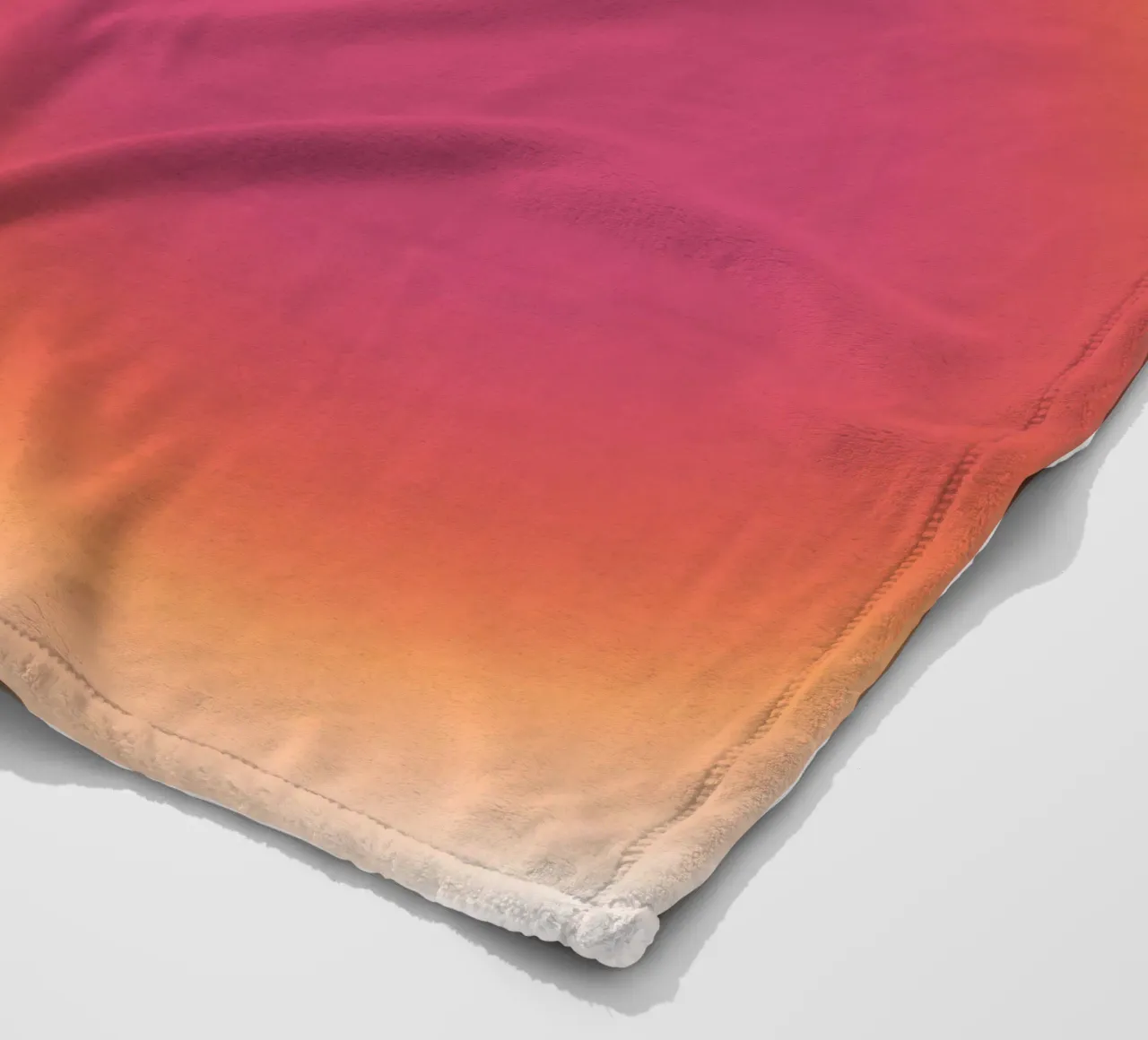 Abstract Fuchsia & Orange Aura Gradient Art Print Fleecedecke von homdeco