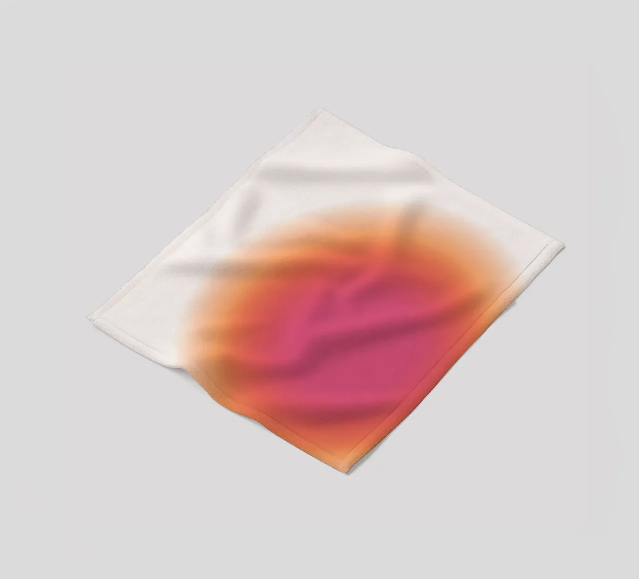 Abstract Fuchsia & Orange Aura Gradient Art Print Fleecedecke von homdeco