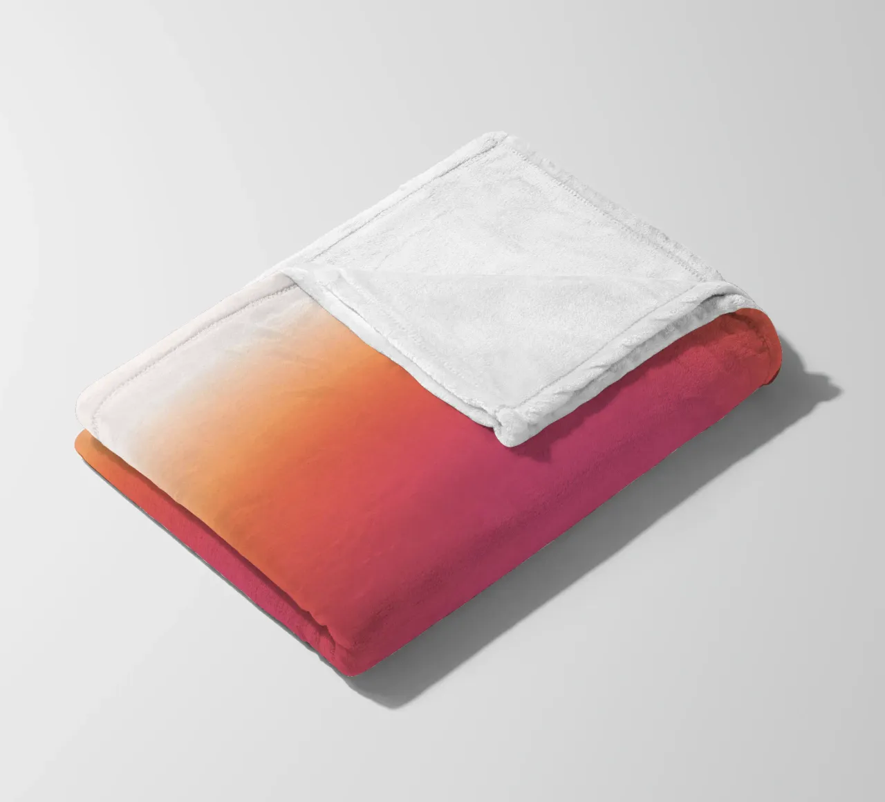 Abstract Fuchsia & Orange Aura Gradient Art Print Fleecedecke von homdeco