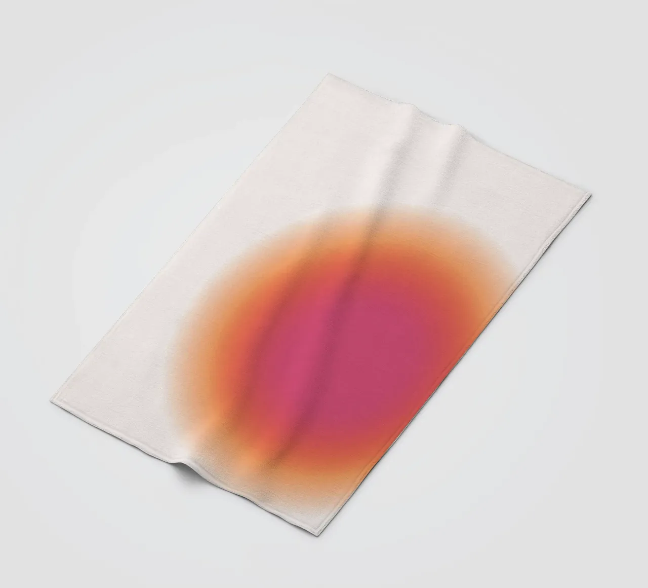 Abstract Fuchsia & Orange Aura Gradient Art Print Fleecedecke von homdeco