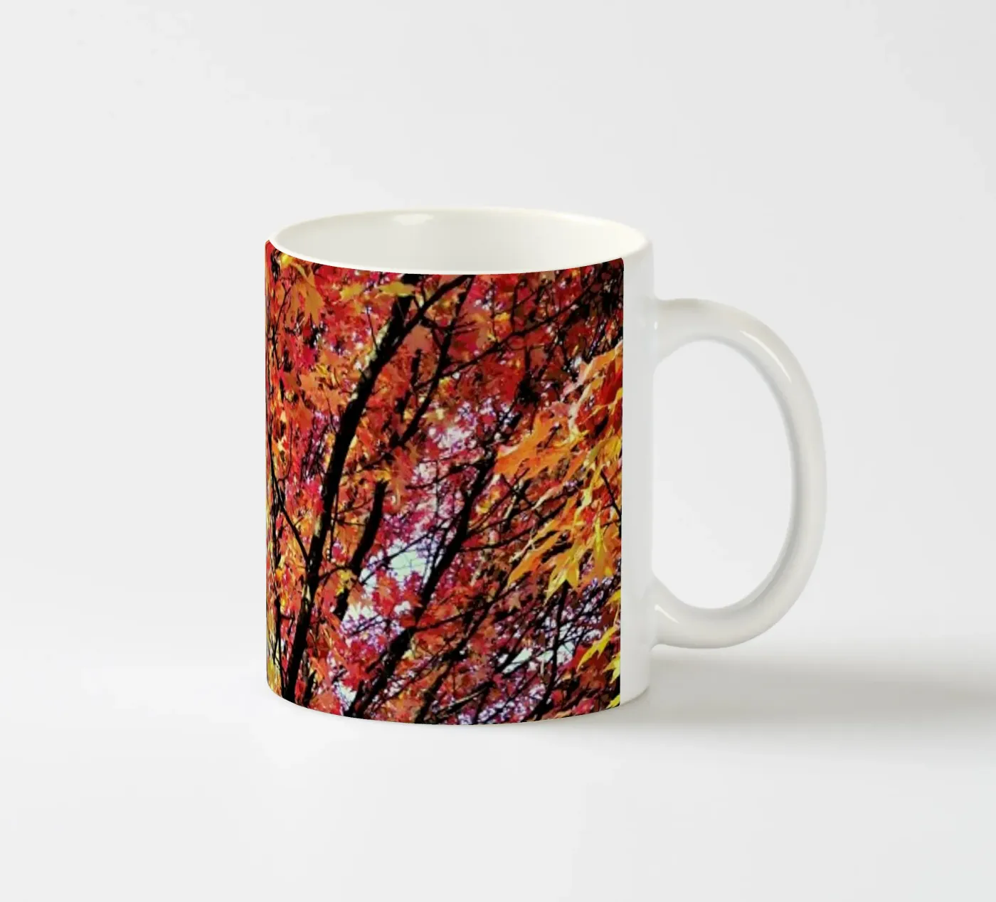Flaming ceramic mug by Angelo Cerantola
