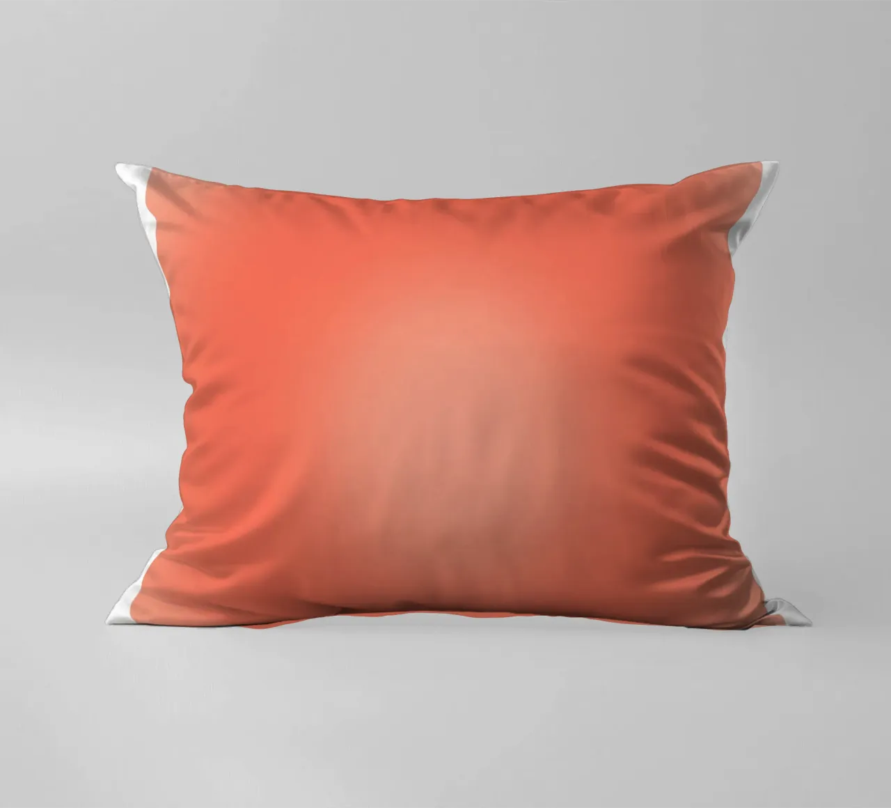 "Divine Energy" Aura Collection Coral Red Gradient Art decorative cushion by homdeco