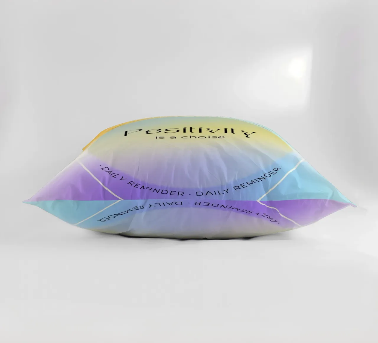 "Positiviteit is een Keuze" Aura Kleurverloop Dagelijkse Herinnering Kunst kussen van homdeco