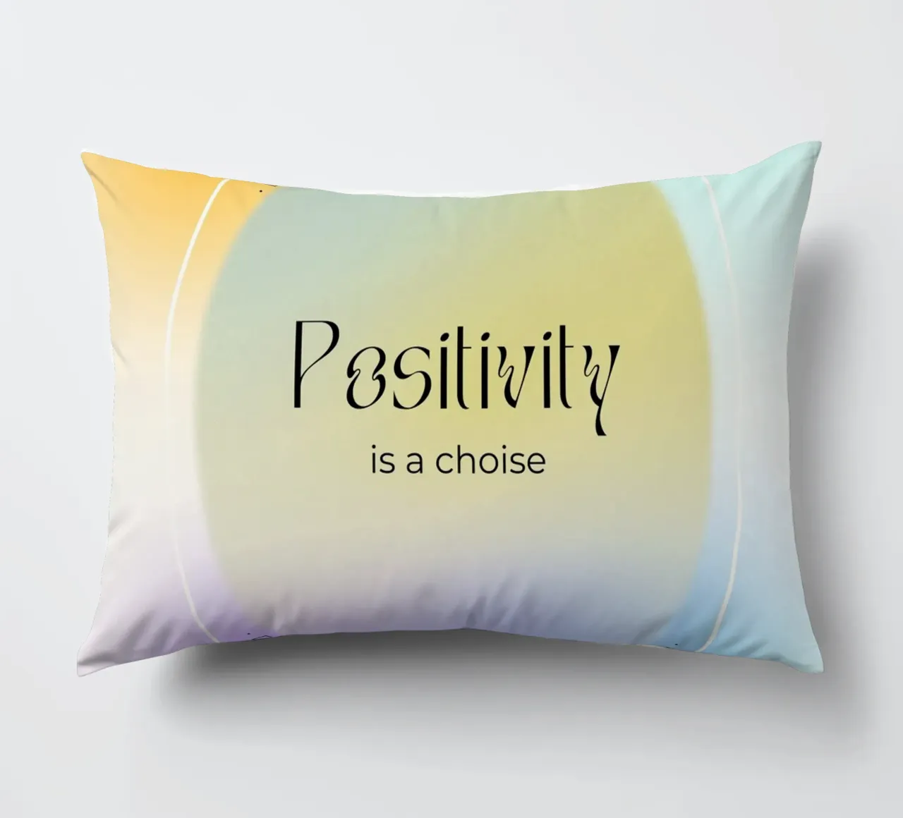 "Positiviteit is een Keuze" Aura Kleurverloop Dagelijkse Herinnering Kunst kussen van homdeco