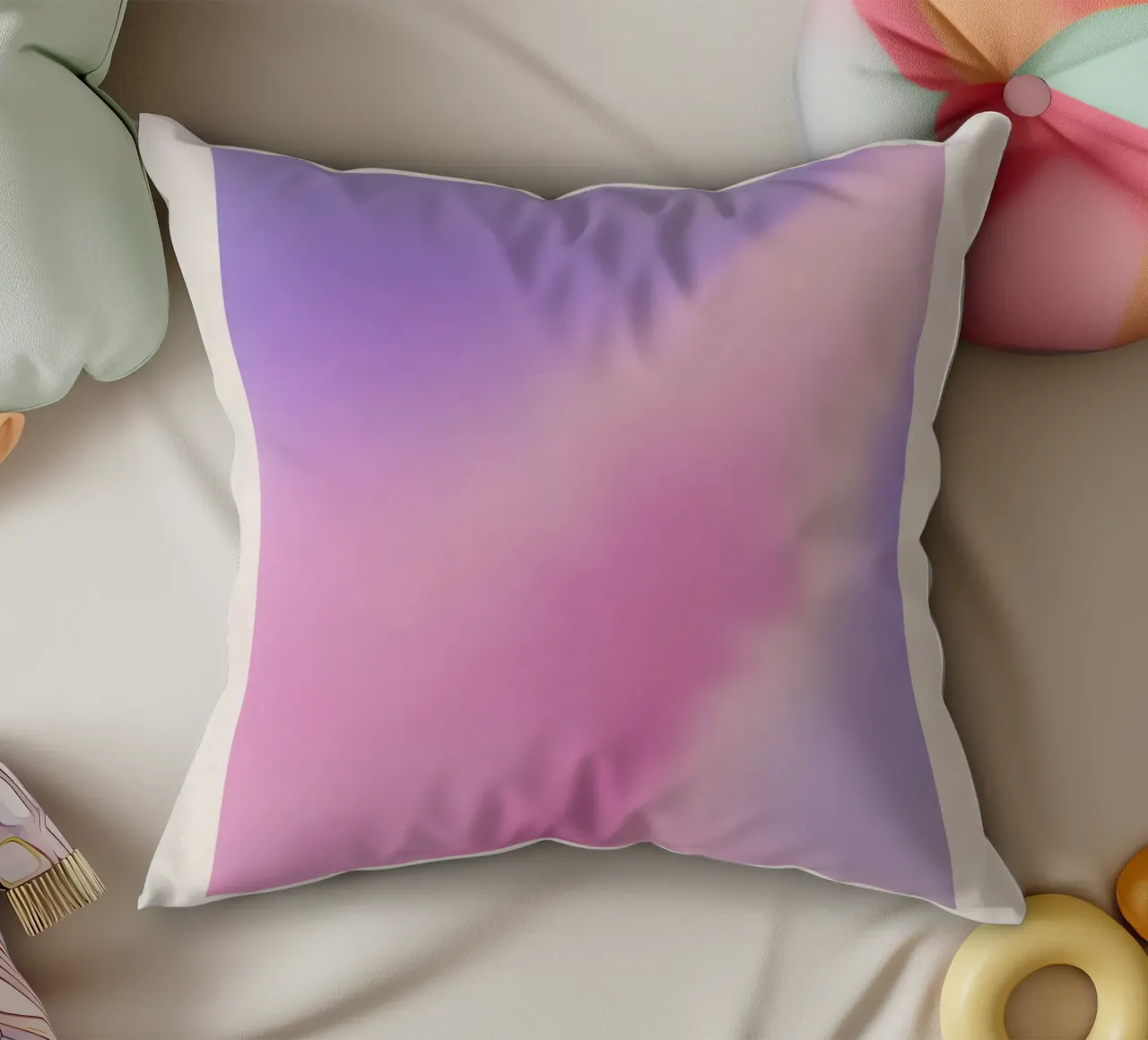 Poster d'autore "Io sono una priorità" - Aura di amore per se stessi cuscino da homdeco