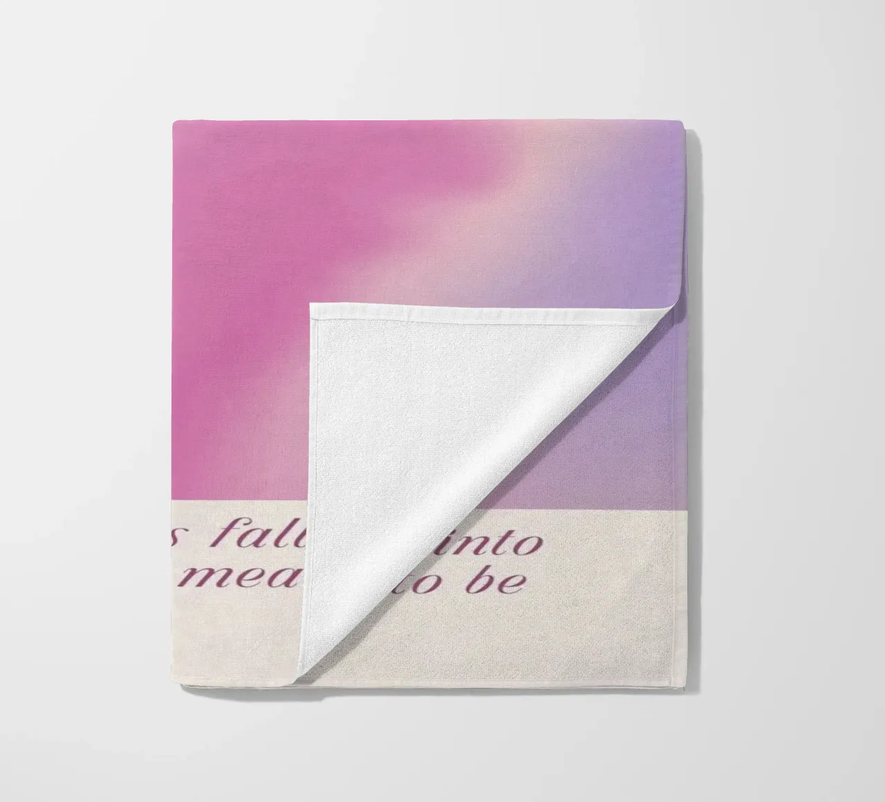 Poster d'autore "Io sono una priorità" - Aura di amore per se stessi telo mare da homdeco