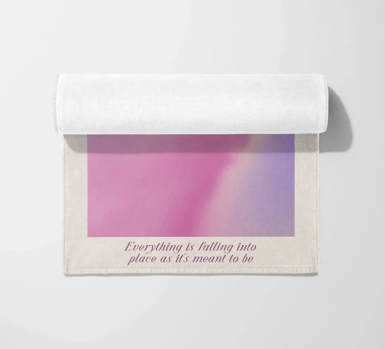 Poster d'autore "Io sono una priorità" - Aura di amore per se stessi telo mare da homdeco