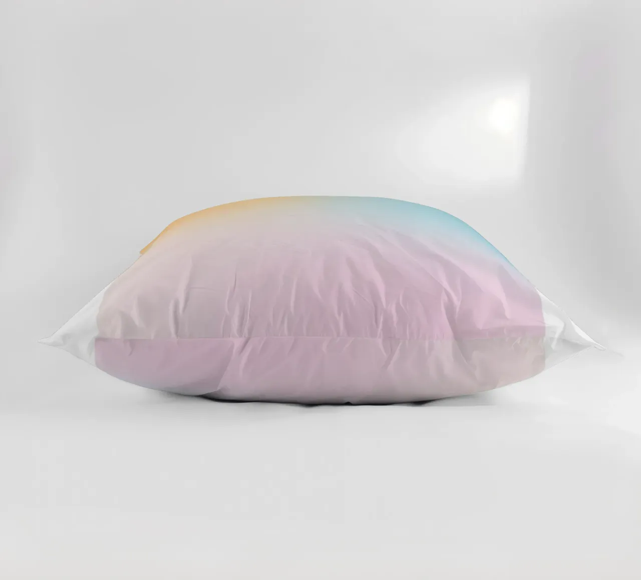 Pastel Sunset Sky Gradient Abstract Wall Art Print decorative cushion by homdeco