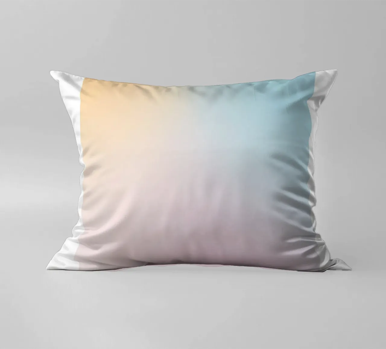 Pastel Sunset Sky Gradient Abstract Wall Art Print decorative cushion by homdeco
