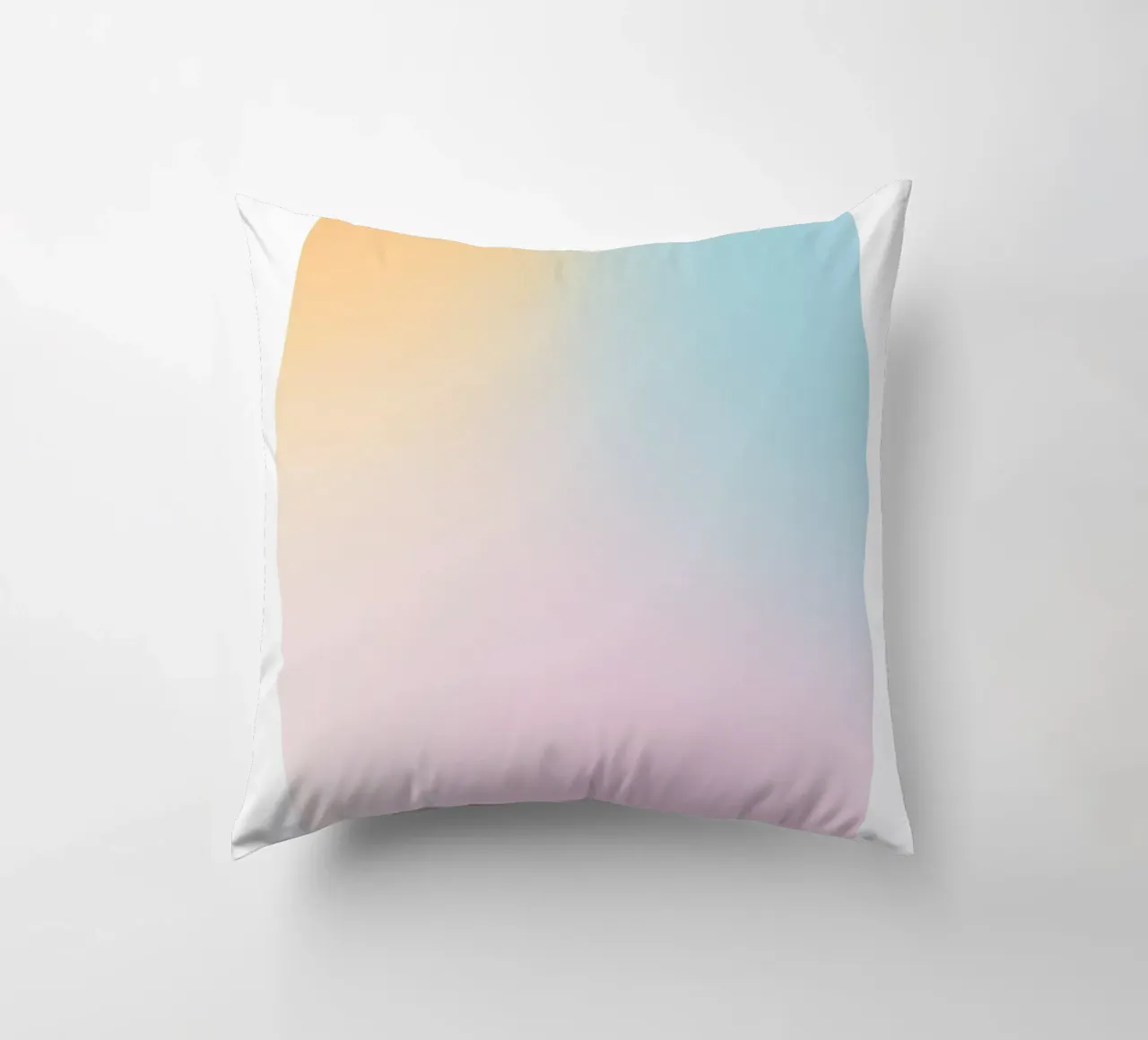Pastel Sunset Sky Gradient Abstract Wall Art Print decorative cushion by homdeco