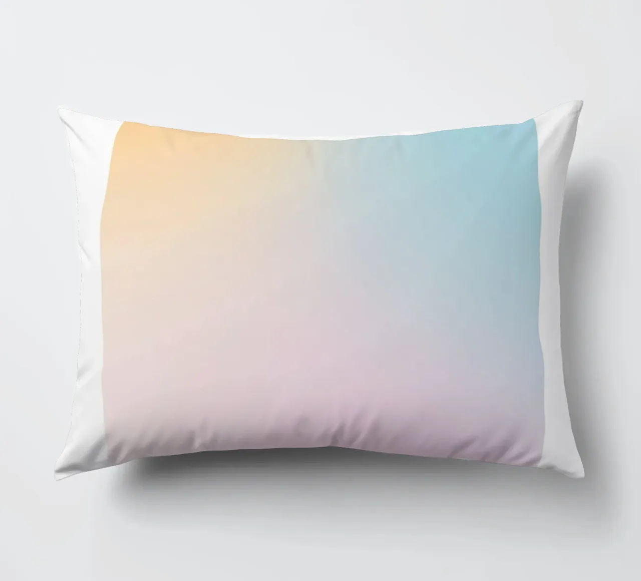 Pastel Sunset Sky Gradient Abstract Wall Art Print decorative cushion by homdeco