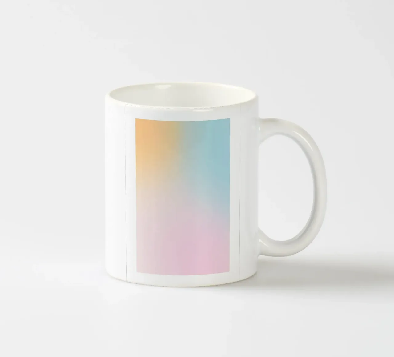 Pastel Sunset Sky Gradient Abstract Muurkunst Print keramische mok van homdeco
