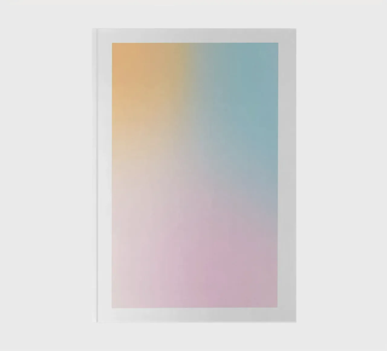 Pastel Sunset Sky Gradient Abstract Wall Art Print notebook by homdeco
