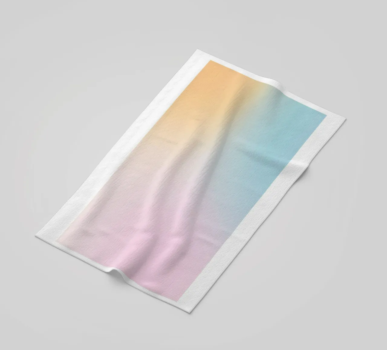 Pastel Sunset Sky Gradient Abstract Wall Art Print beach towel by homdeco