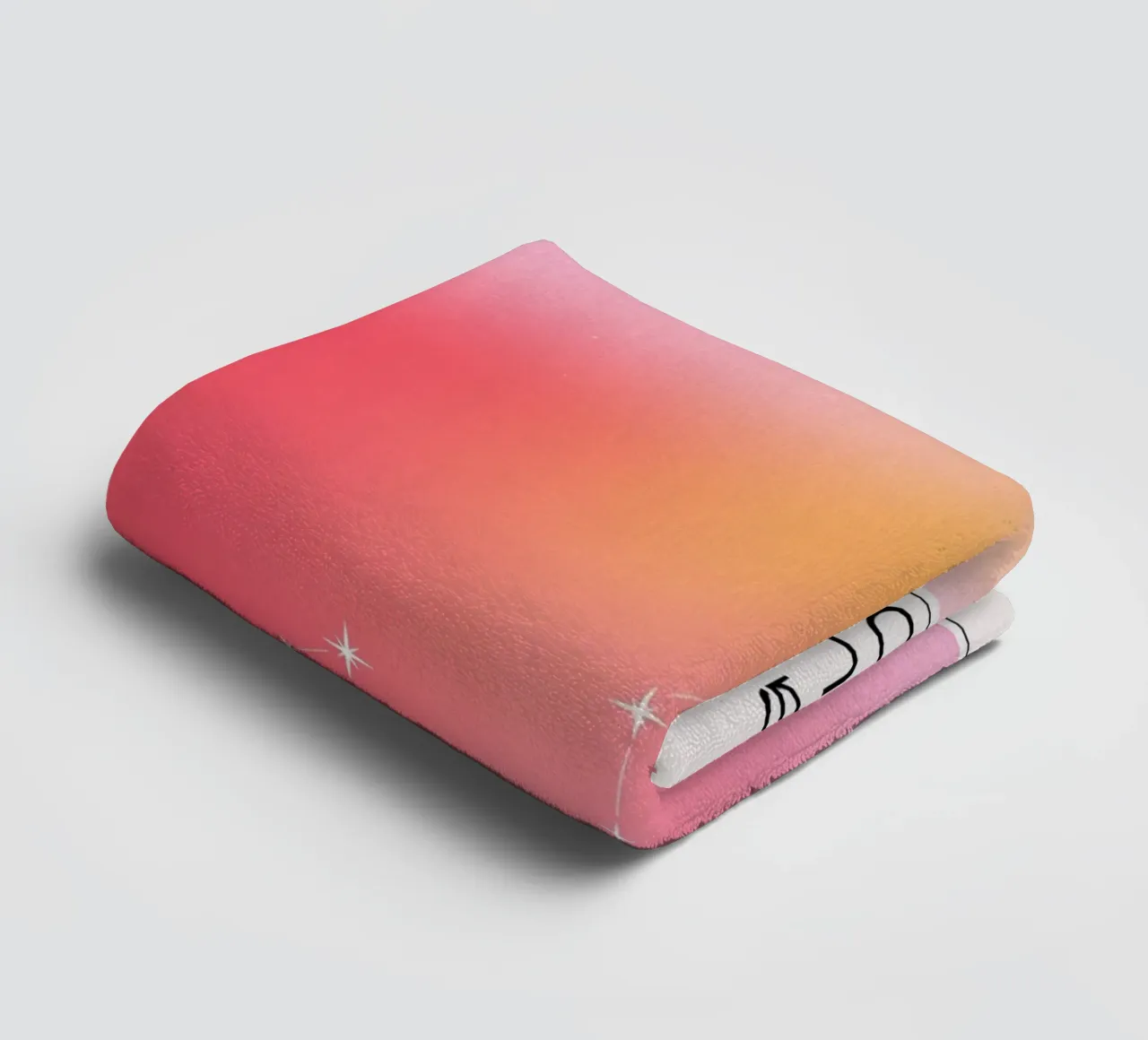 Scorpion Constellation du zodiaque Aura Gradient Poster Art serviette de bain de homdeco