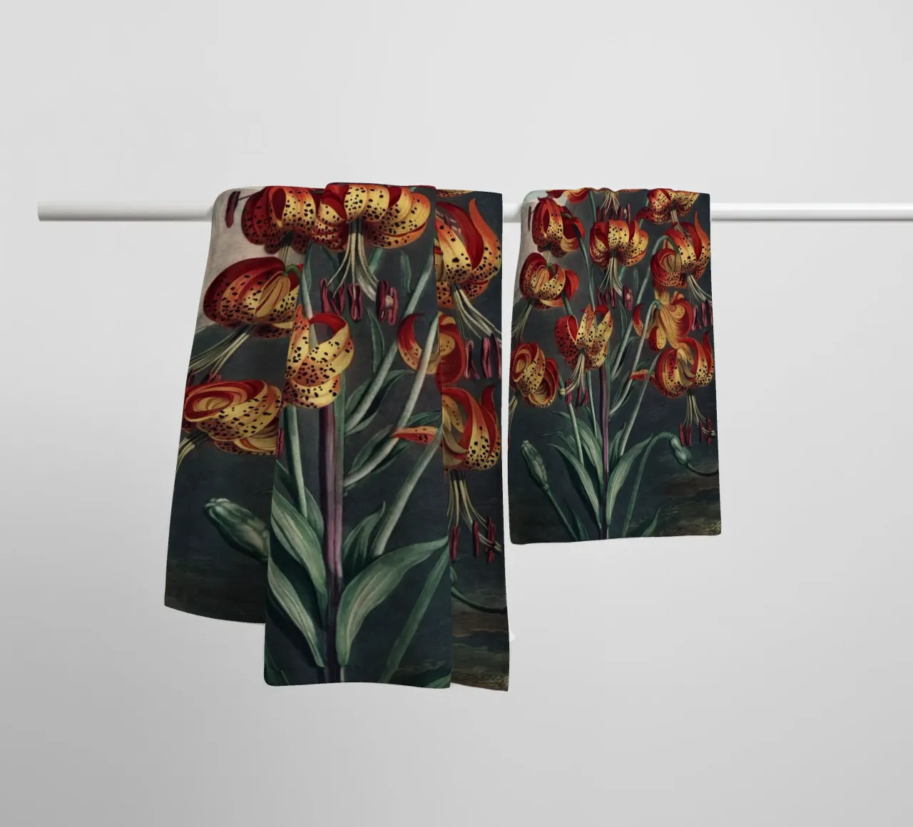 Vintage Thornton 3 Superb Lily asciugamano da bagno da Vintage Print Collection