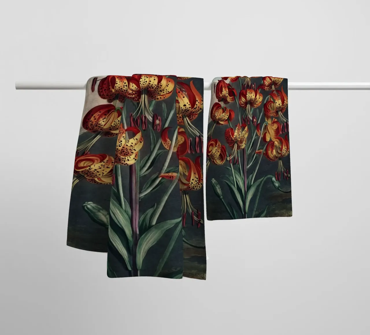 Vintage Thornton 3 Superb Lily asciugamano da bagno da Vintage Print Collection